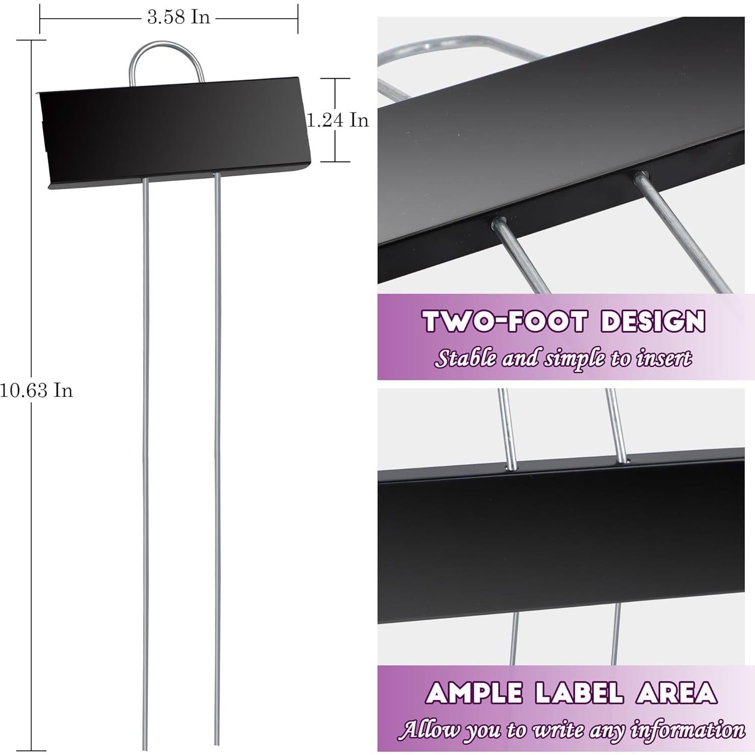 Etiquetas de Metal para Plantas FORUP, 30 Marcadores Reutilizables