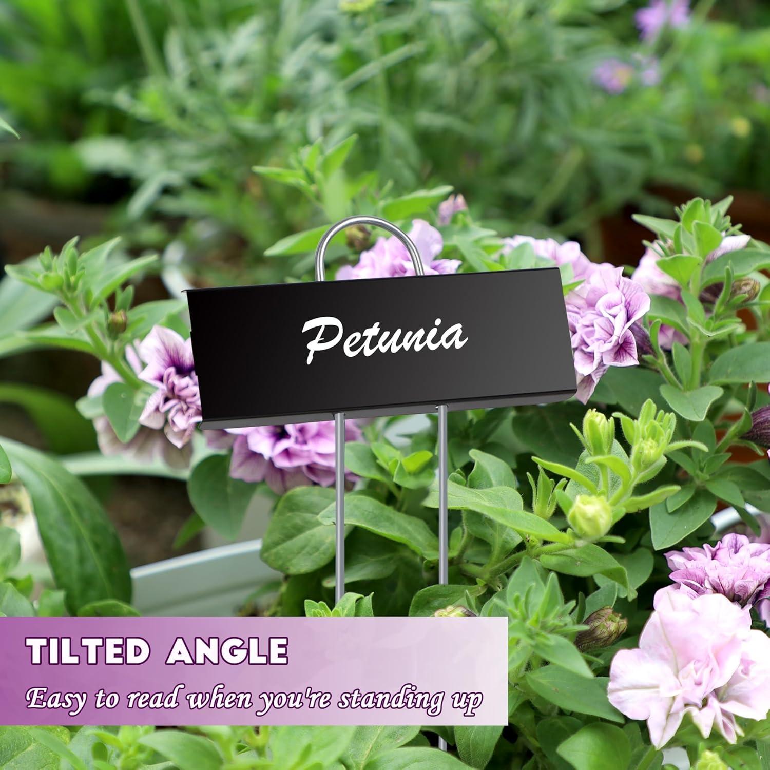 Etiquetas de Metal para Plantas FORUP, 30 Marcadores Reutilizables