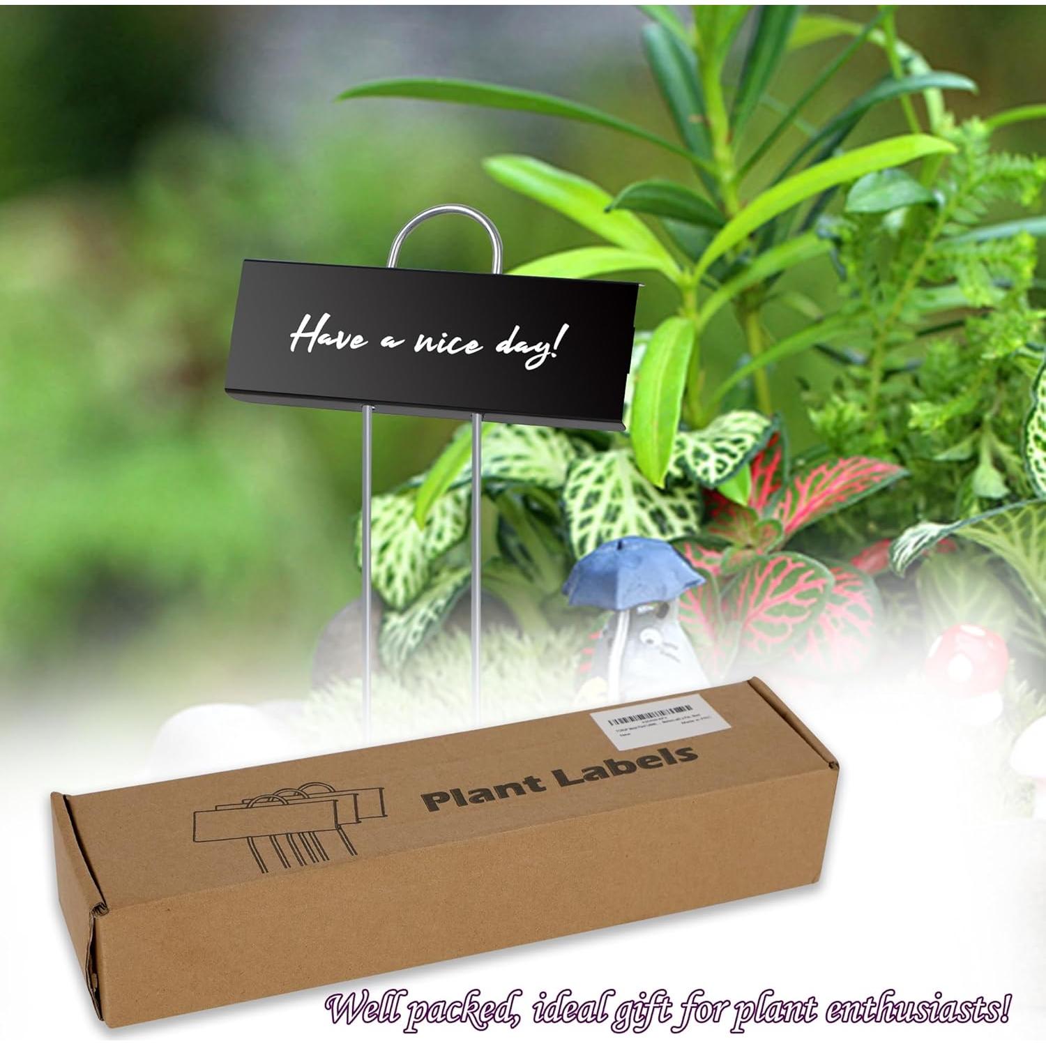 Etiquetas de Metal para Plantas FORUP, 30 Marcadores Reutilizables