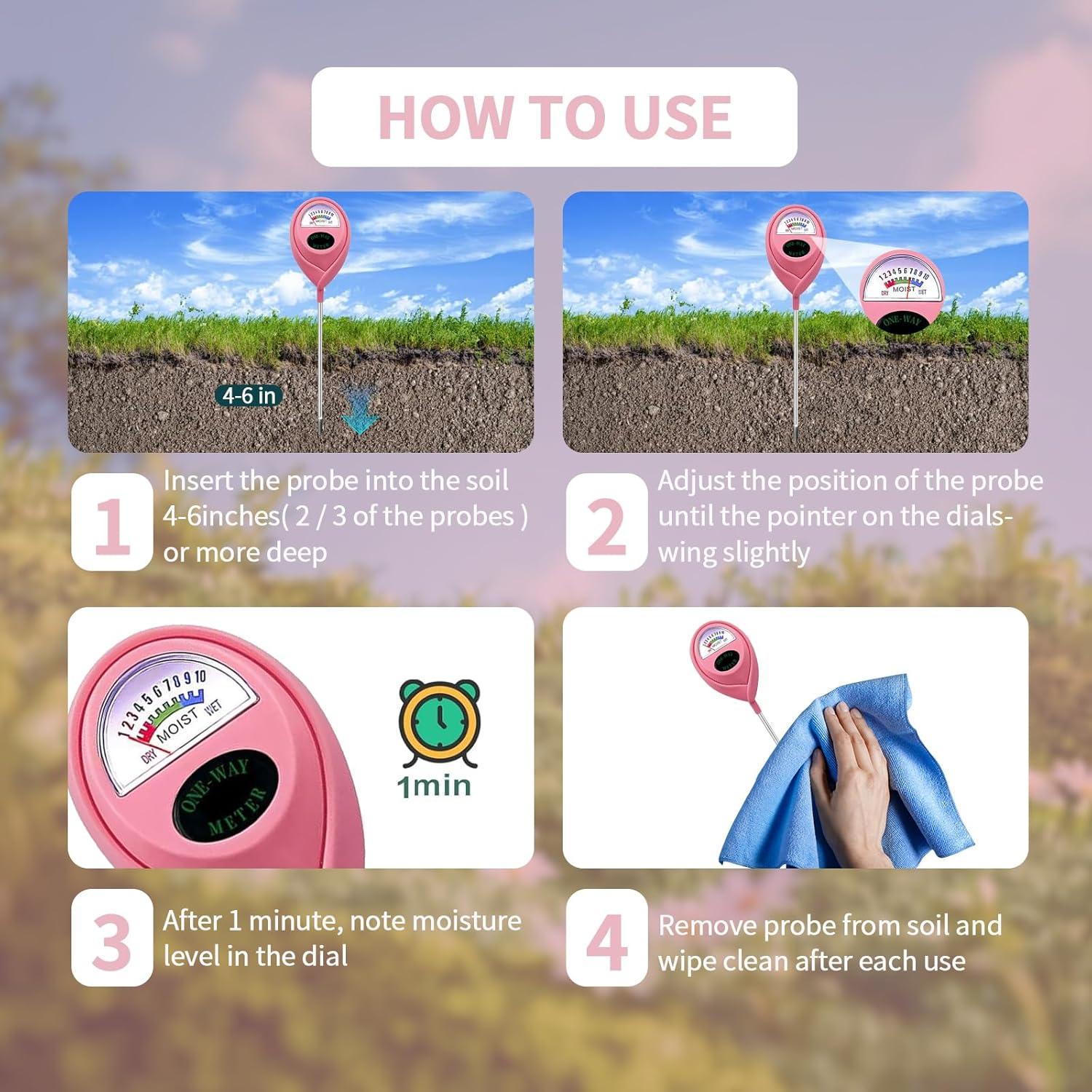 Medidor de Humedad de Suelo MEPHILIMIA Sin Batería 24.5 cm