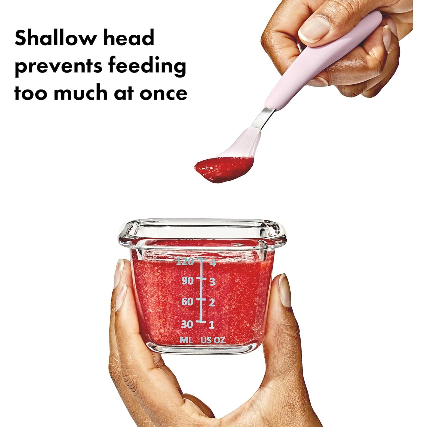 Cuchara de Alimentación OXO Tot On-The-Go - Silicona Floración