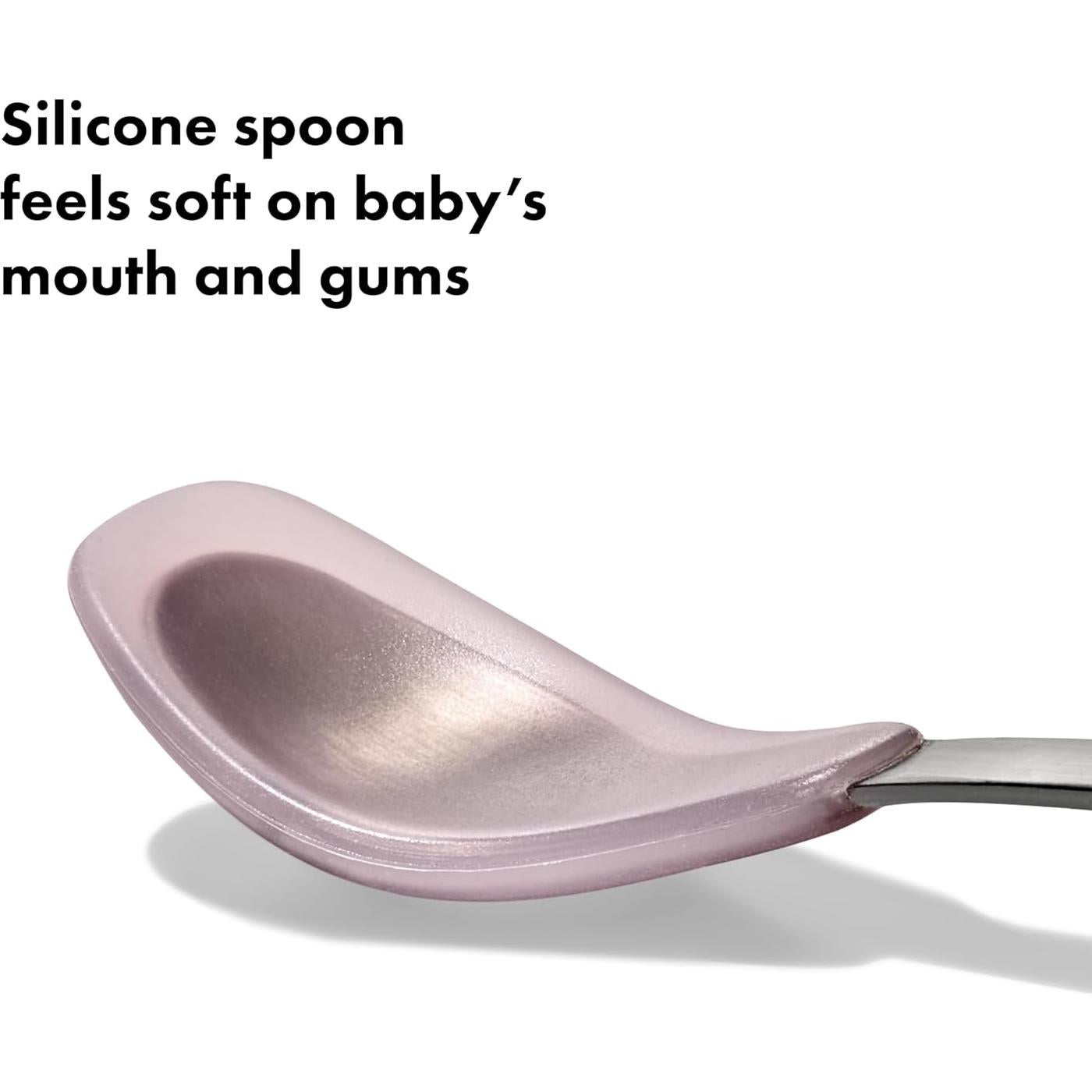 Cuchara de Alimentación OXO Tot On-The-Go - Silicona Floración