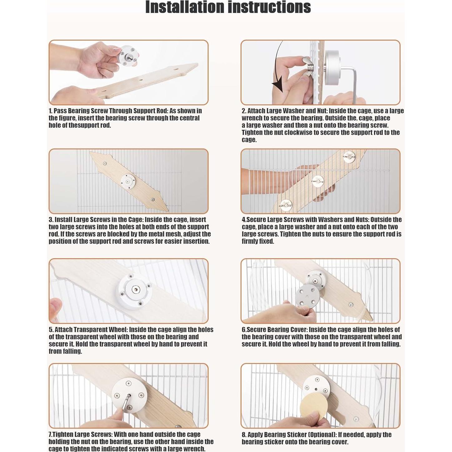 Rueda de Hámster Colgante Niteangel 27cm Silenciosa M