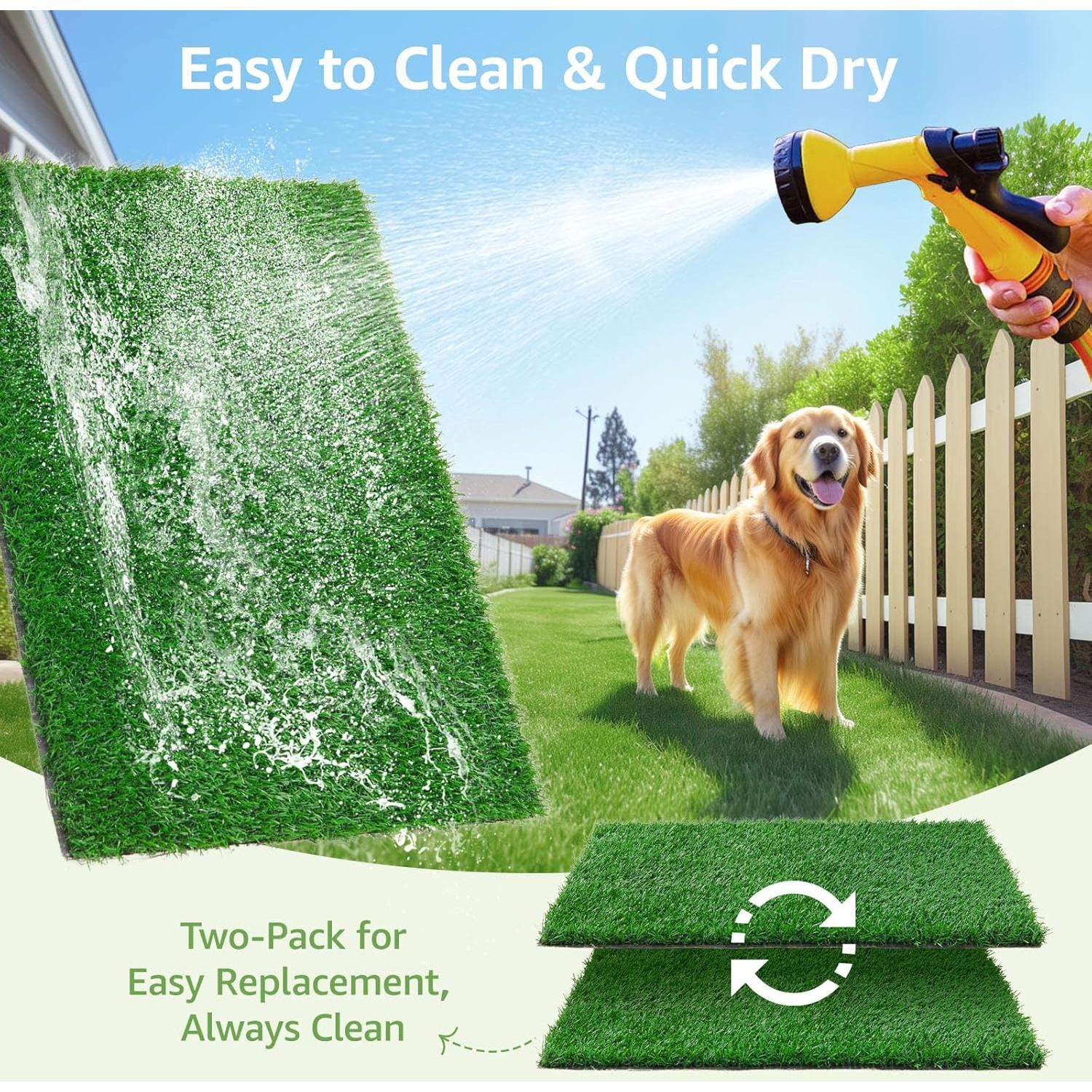 Almohadillas de Césped Artificial LOOBANI 35.56x45.72 cm para Perros