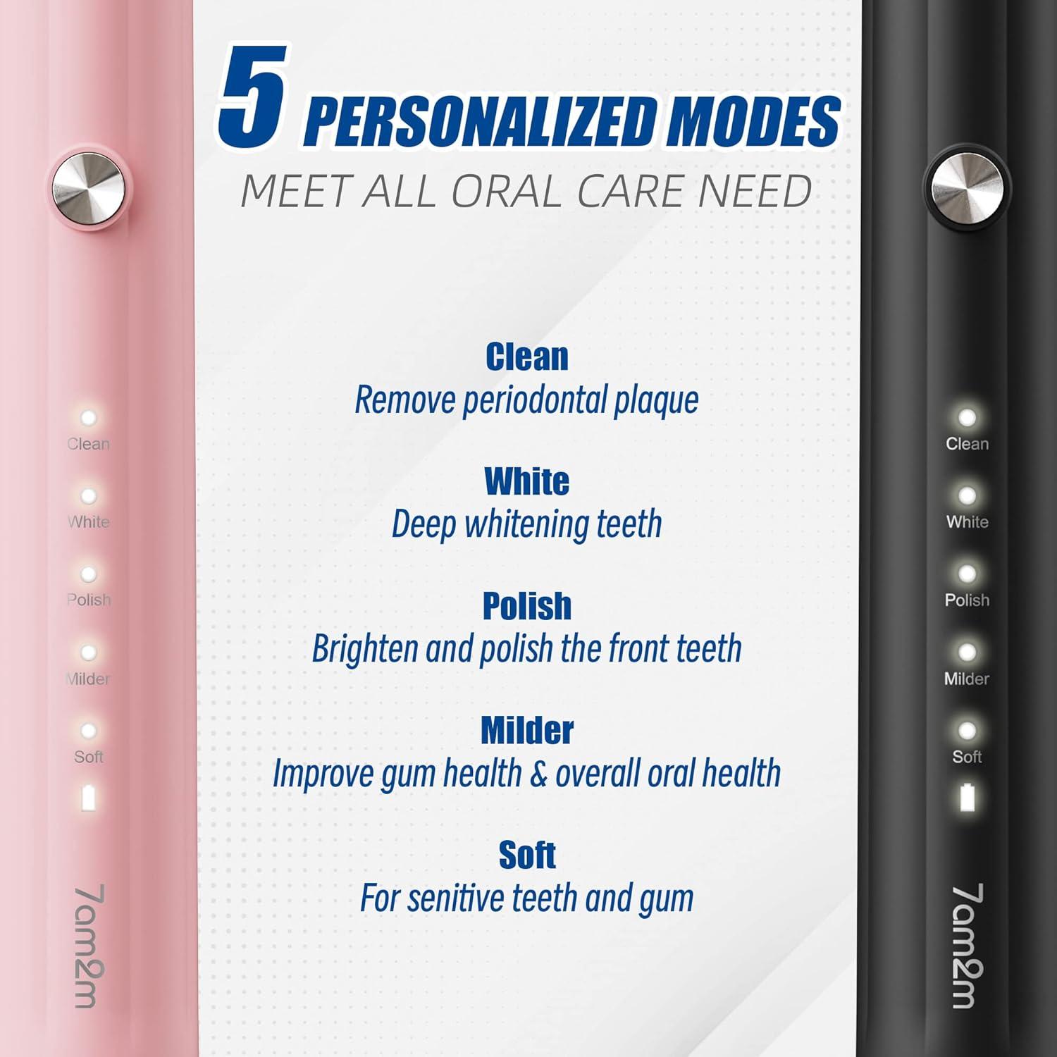 Cepillo de Dientes Eléctrico Sónico 7AM2M AM105D Recargable