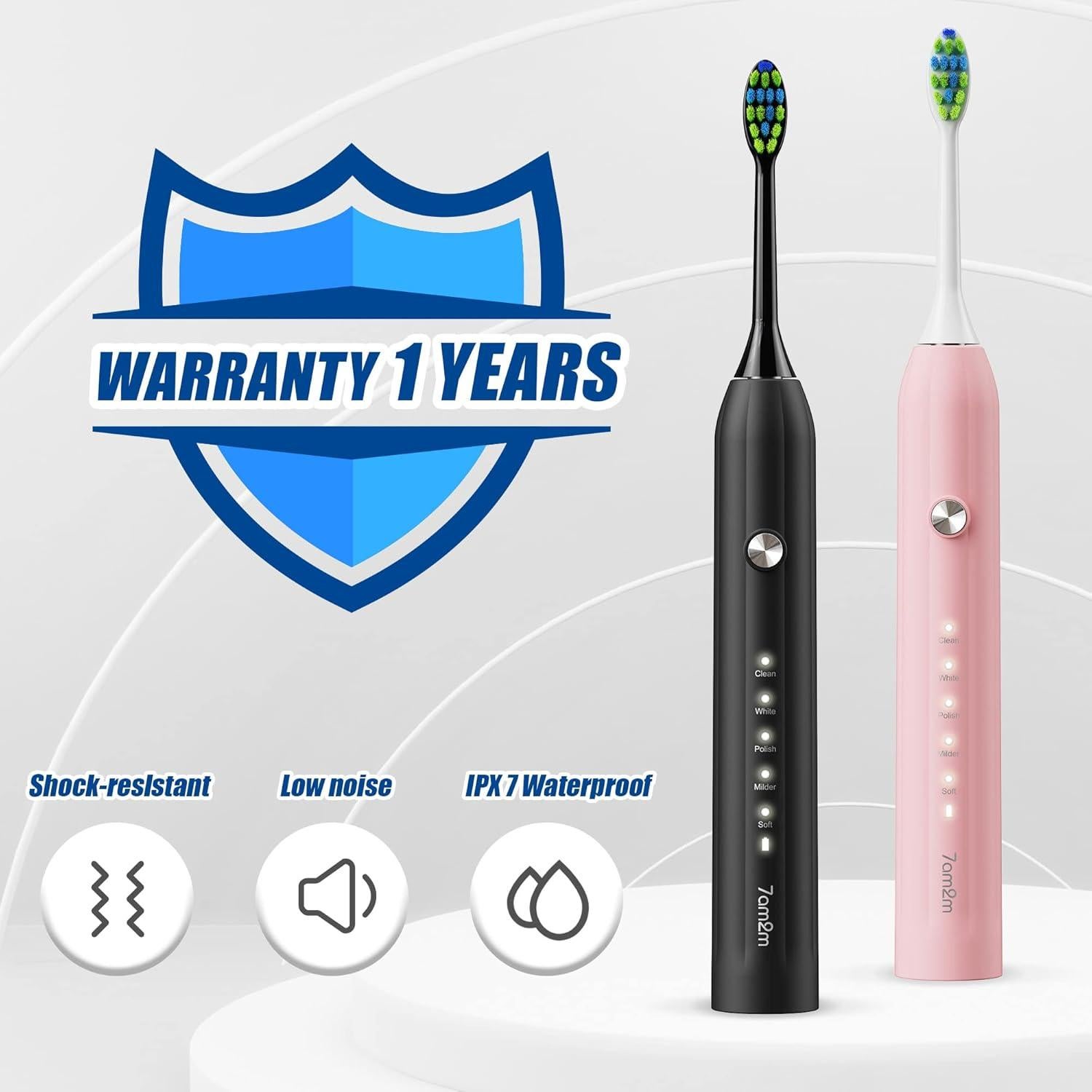 Cepillo de Dientes Eléctrico Sónico 7AM2M AM105D Recargable