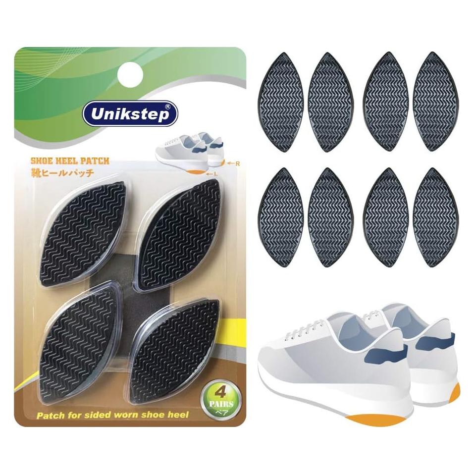 Parches de Reparación de Tacones Unikstep - 4 Pares Antideslizantes