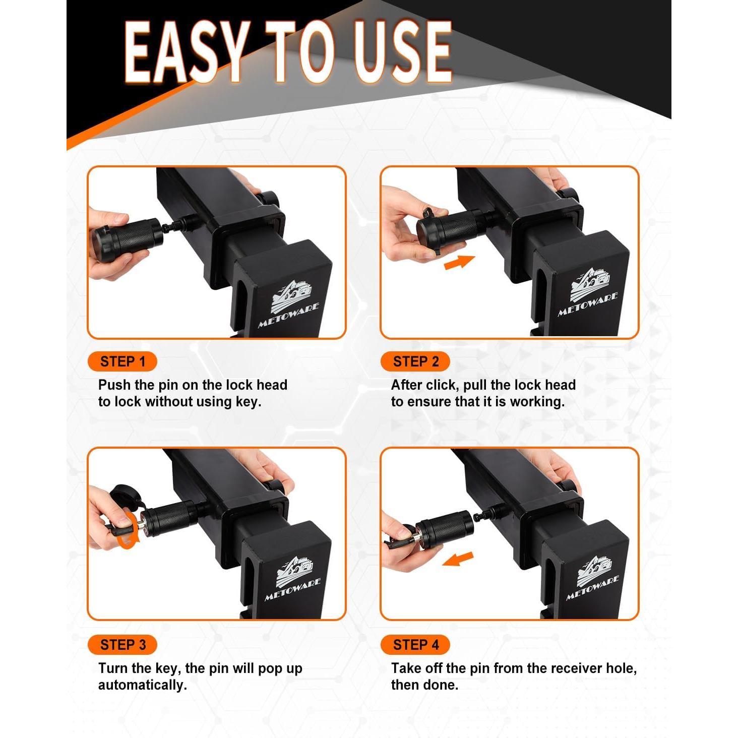 Cerradura de Enganche METOWARE para Remolque y Camiones