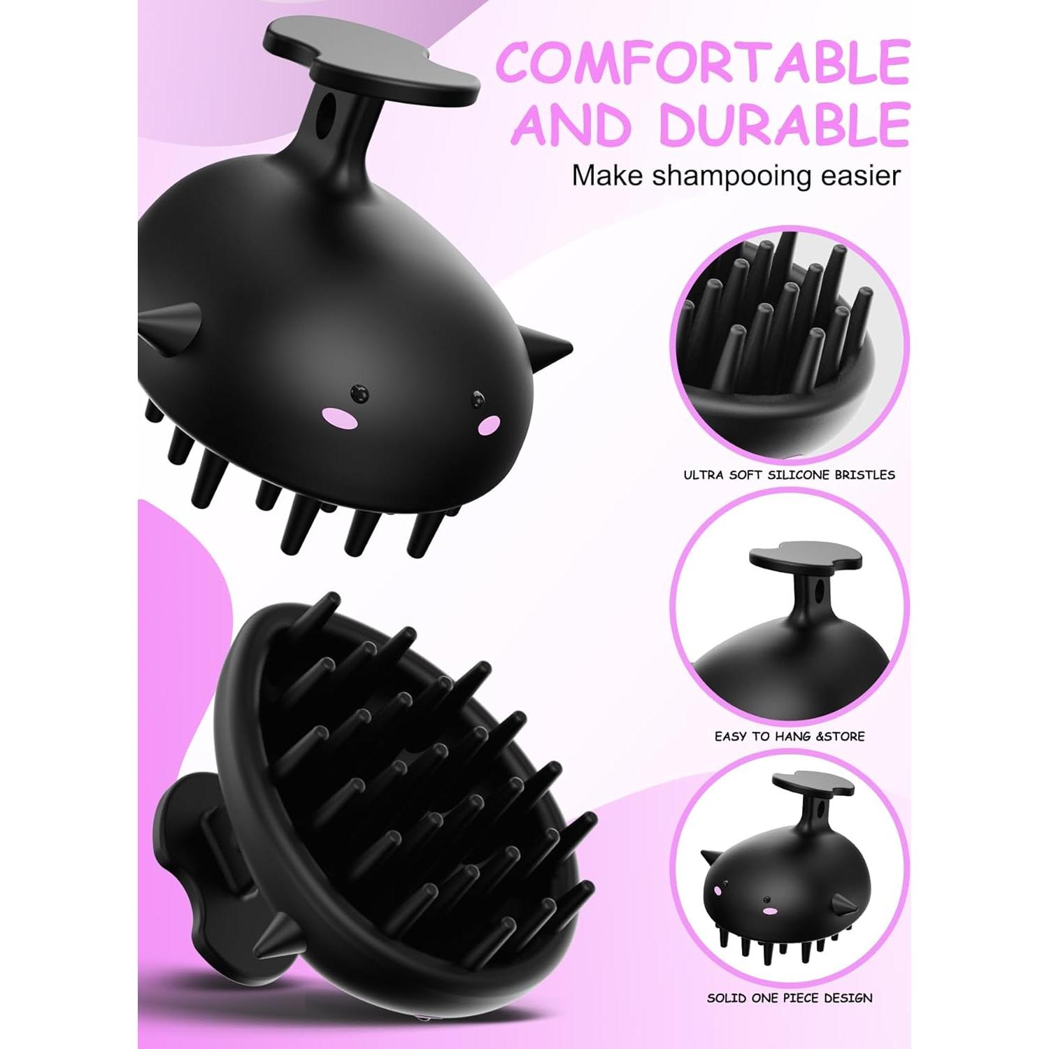 Cepillo de Champú BLAAROOM Negro para Crecimiento Cabello