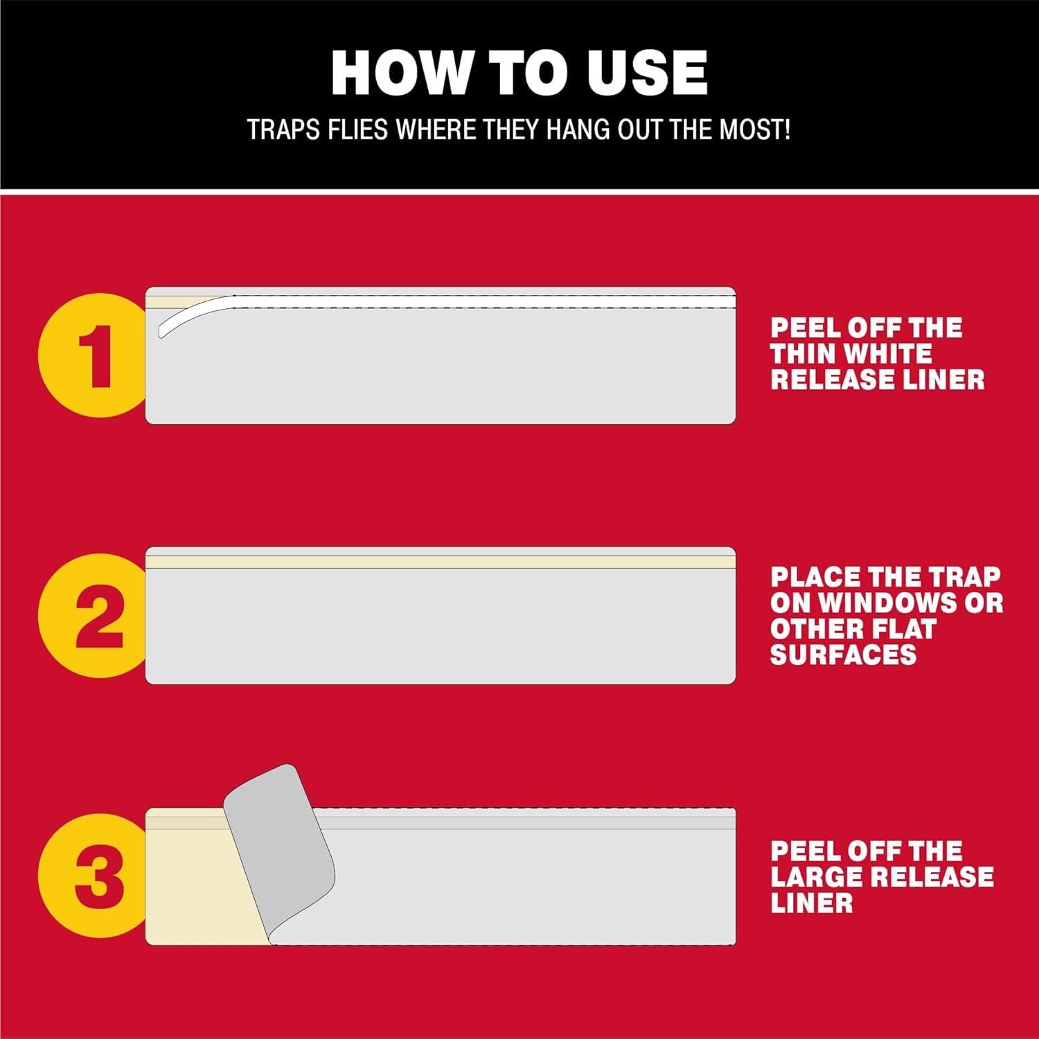 Trampas para Moscas Catchmaster XL 12 Unidades, Adhesivas y Seguras