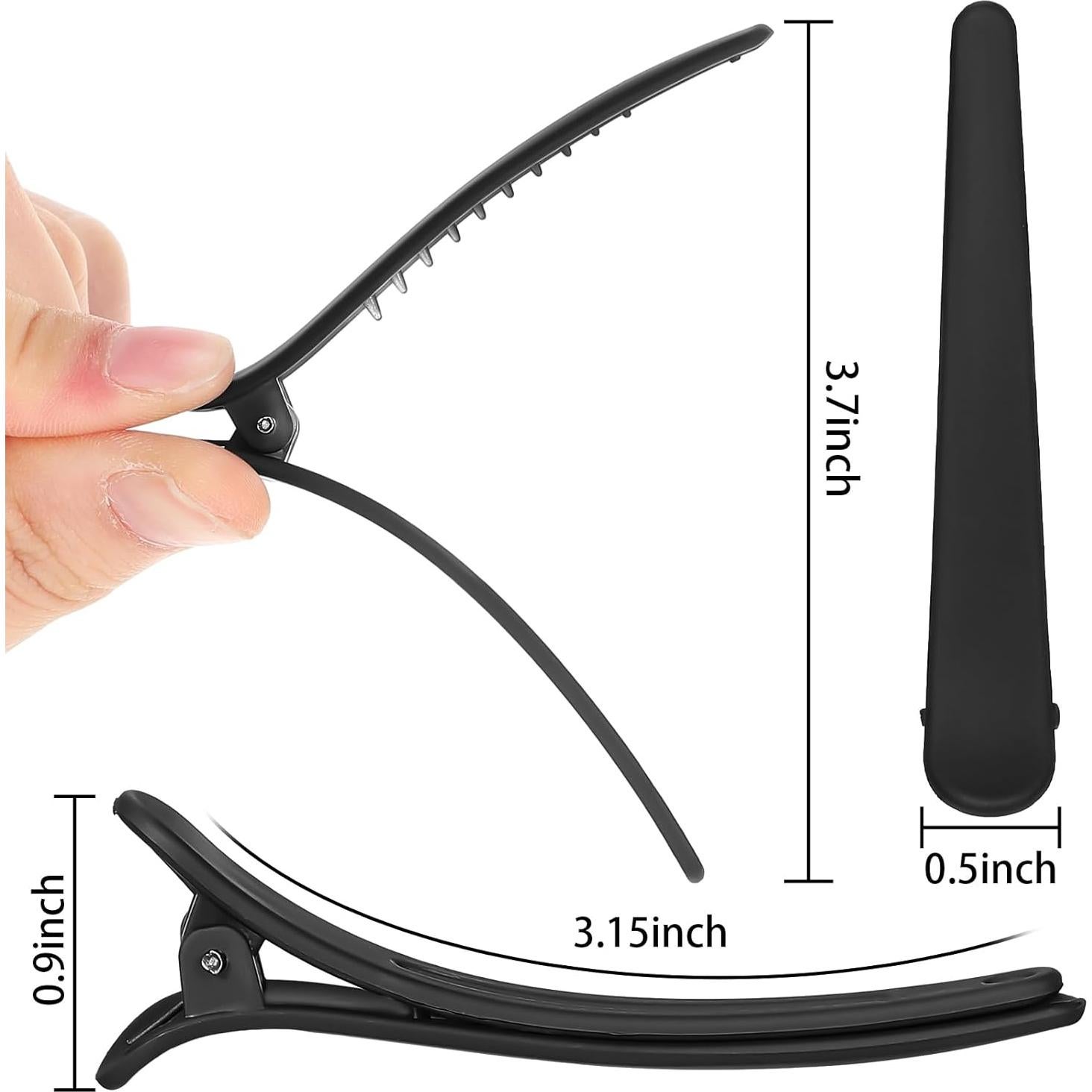 Clips de Cabello Geosar 24 Pcs Pico de Pato 7.5 cm Coloridos