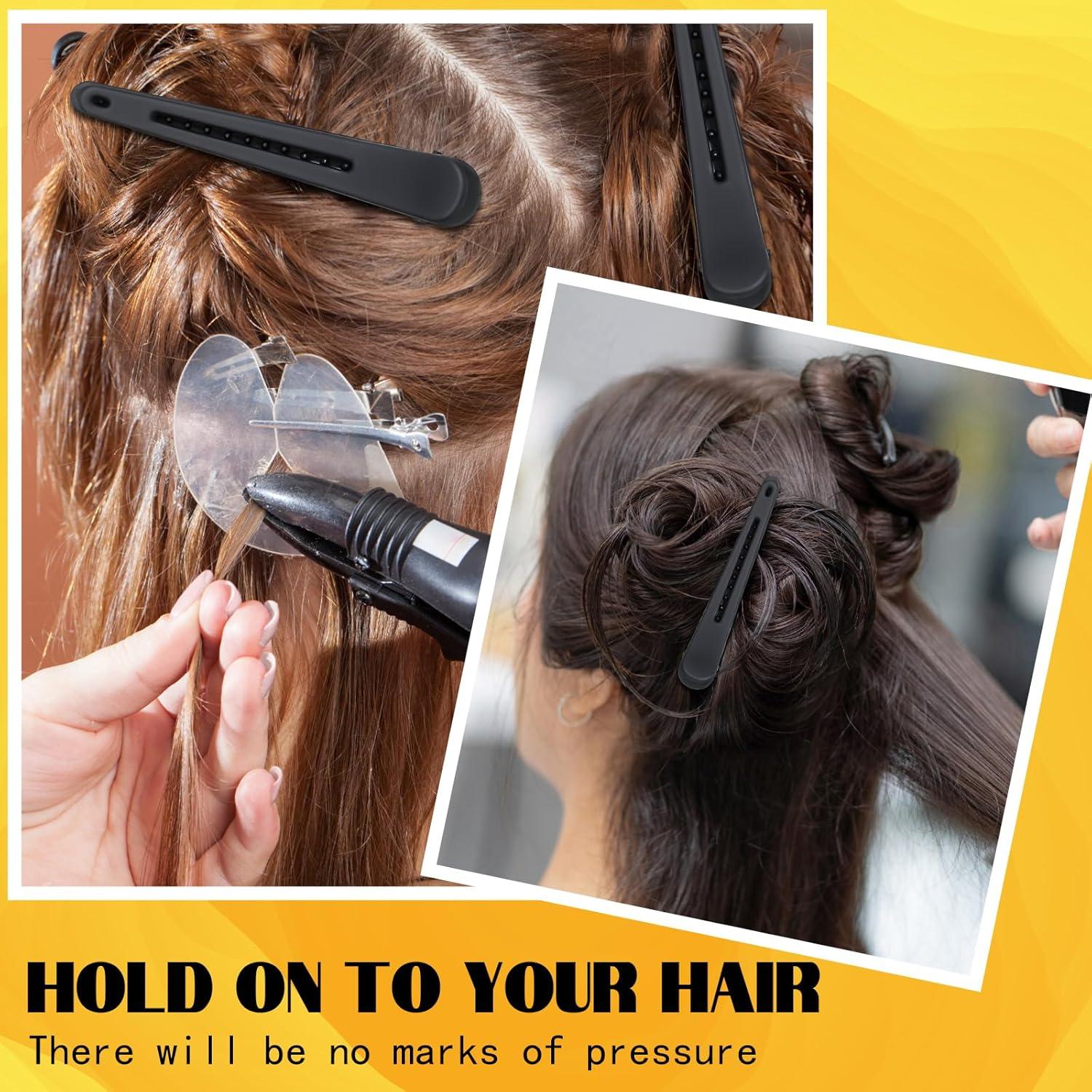 Clips de Cabello Geosar 24 Pcs Pico de Pato 7.5 cm Coloridos