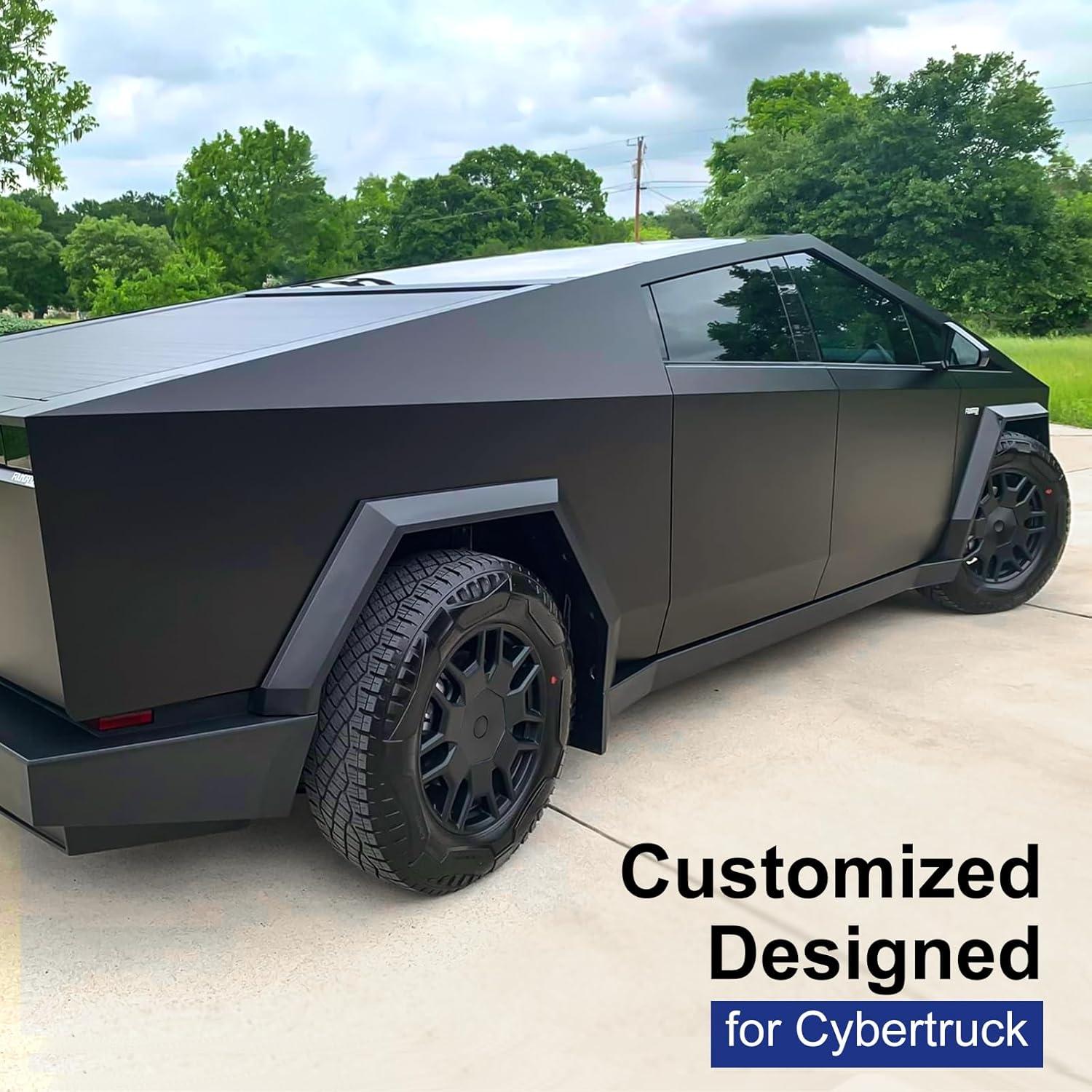 4 Tapas de Centro de Rueda YICERCARE para Tesla Cybertruck 2024