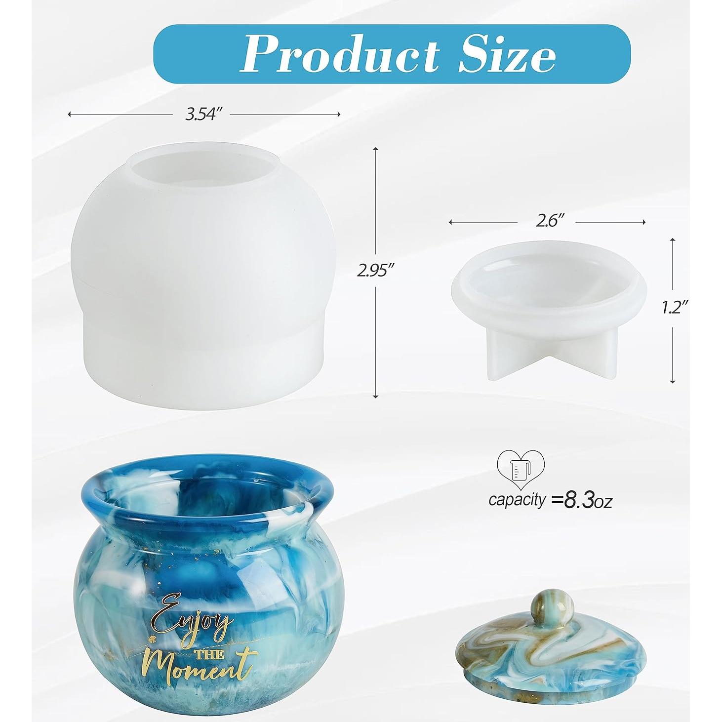 Moldes de Silicona ISSEVE para Tarros de Resina con Tapa