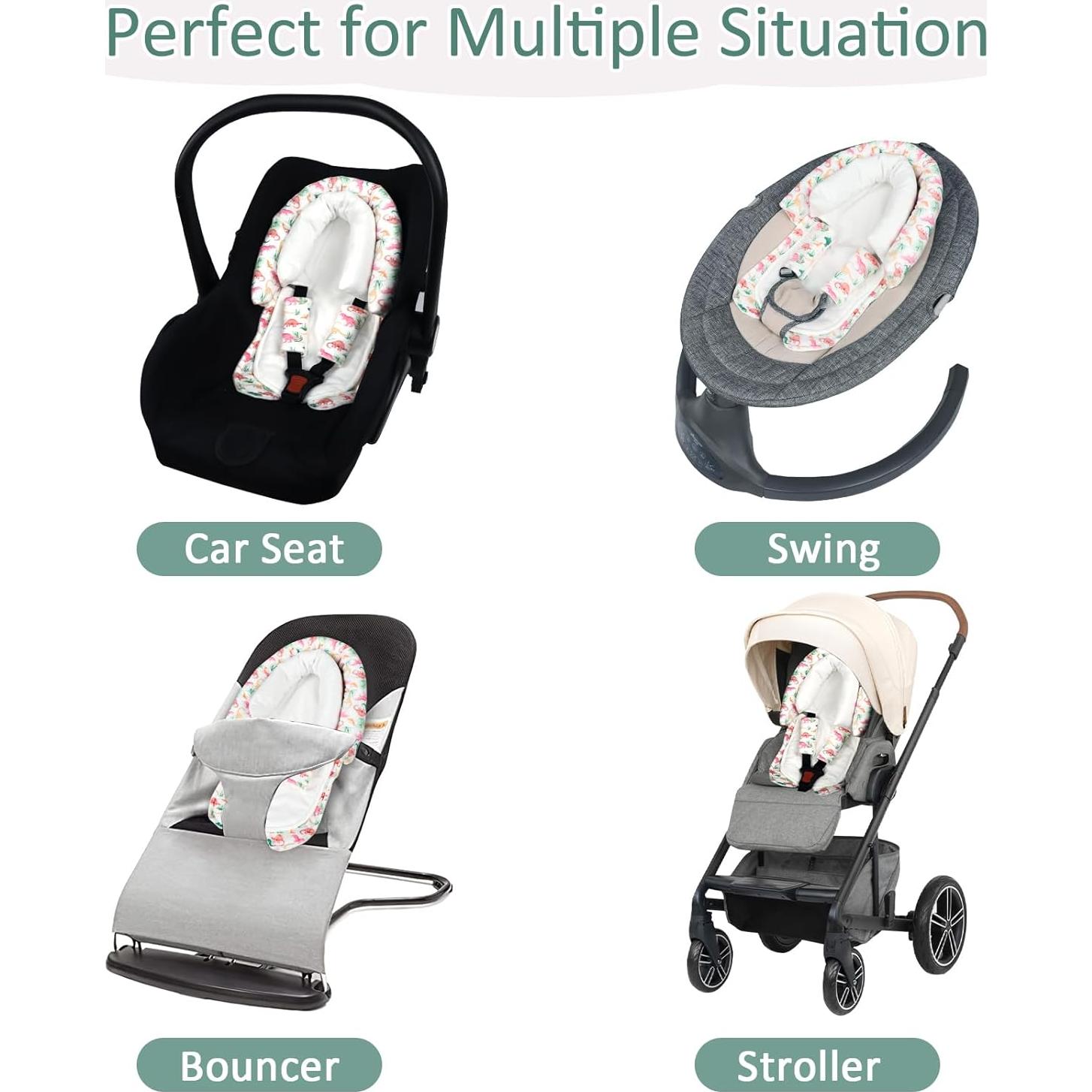 Soporte de Cabeza para Asiento de Auto Bebé SWESEN Dinosaurio