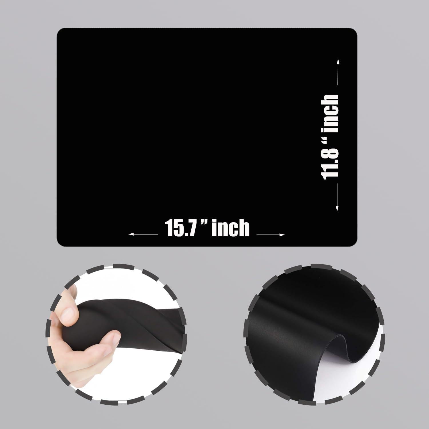 Paquete de 2 Tapetes de Silicona SAMZAREULO 40x30 cm Antideslizantes