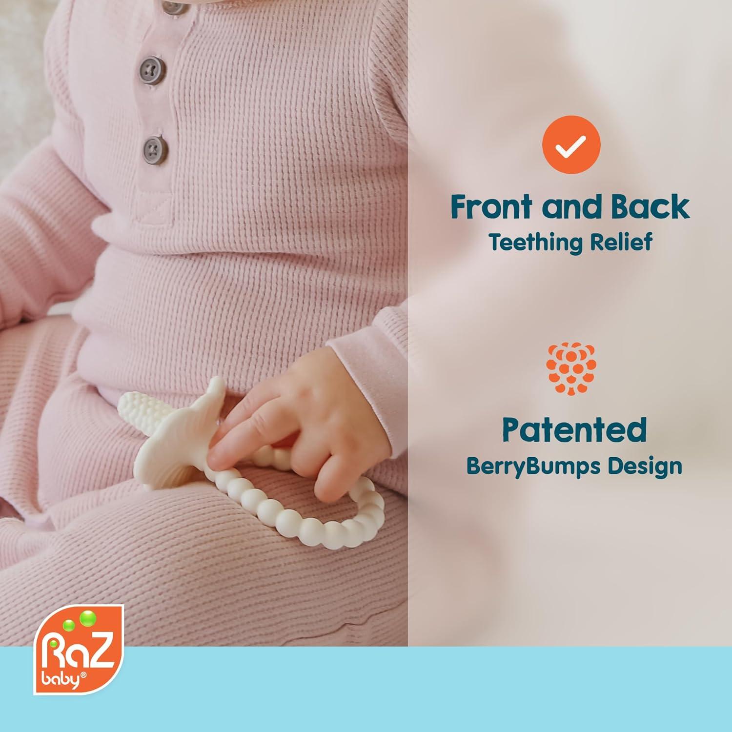 Mordedor RaZbaby RaZberry Plus para Bebés - Silicona Libre de BPA