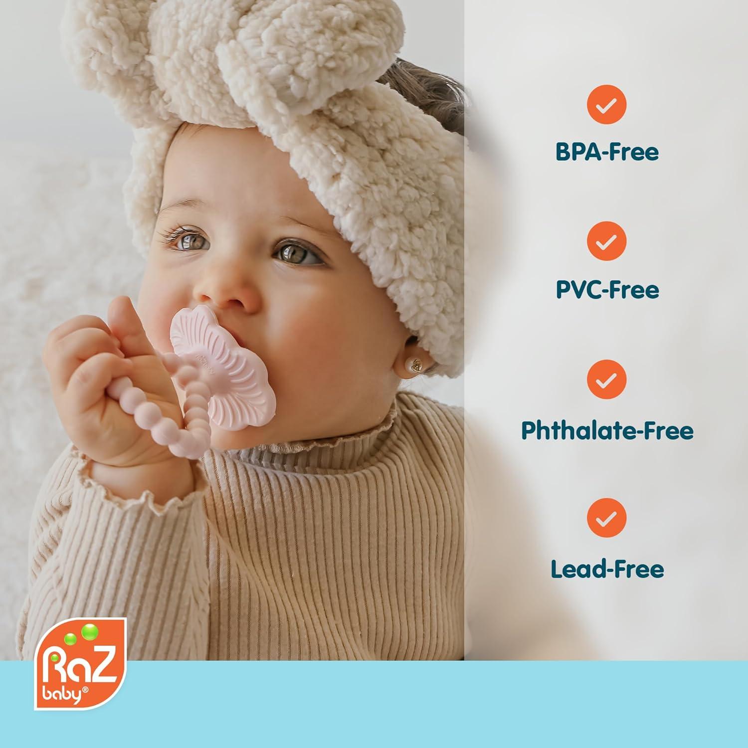 Mordedor RaZbaby RaZberry Plus para Bebés - Silicona Libre de BPA