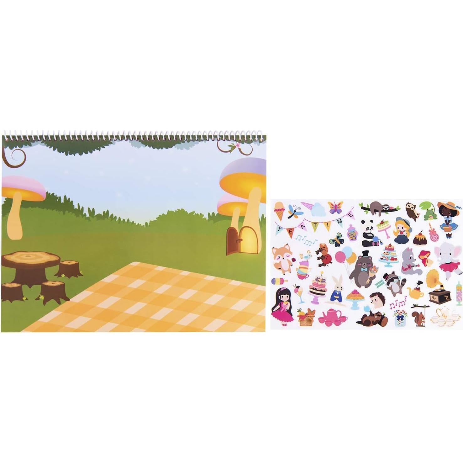 Libro de Pegatinas Educativas Giggles y Pebbles - 170 Piezas