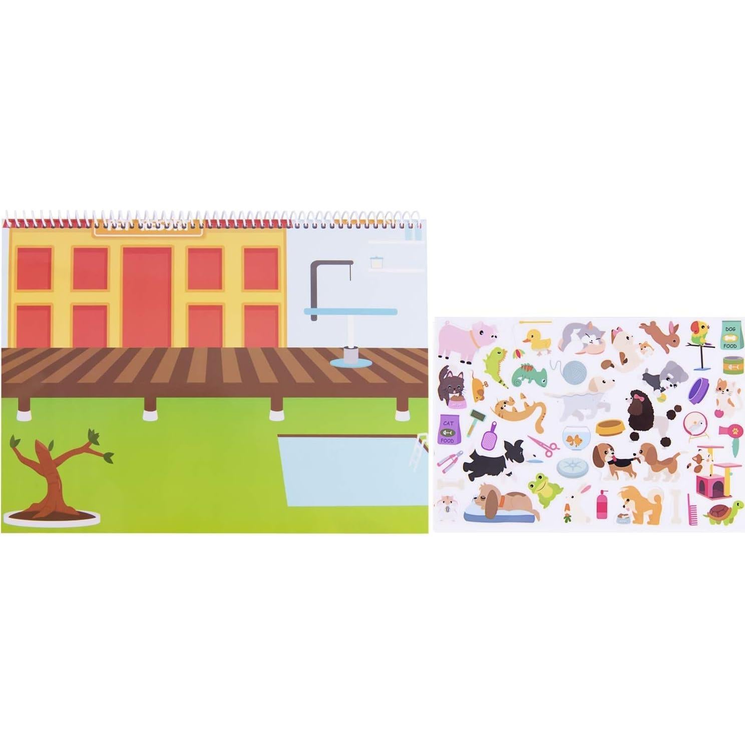 Libro de Pegatinas Educativas Giggles y Pebbles - 170 Piezas