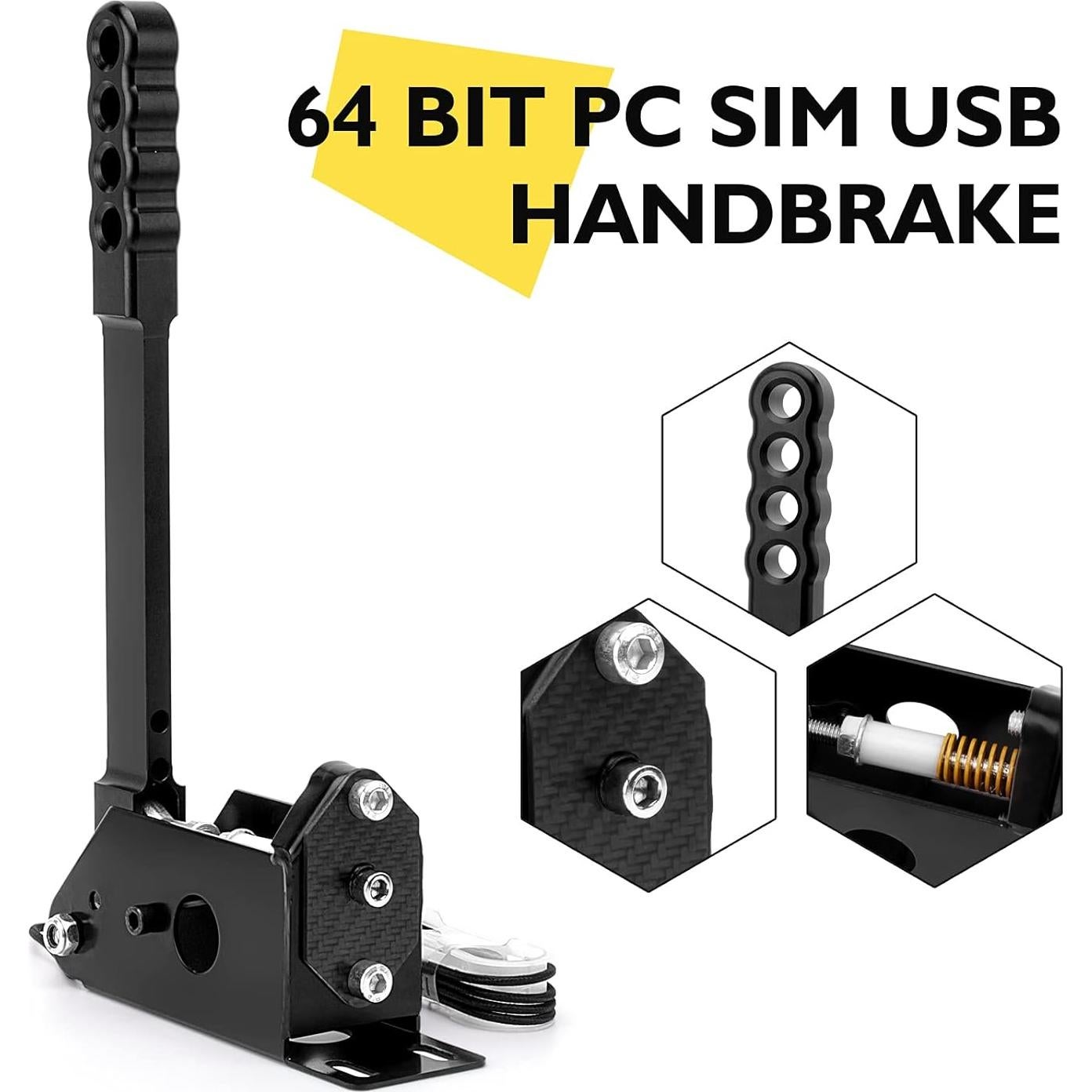 Freno de Mano USB Aikeec para Simuladores de Carreras PC