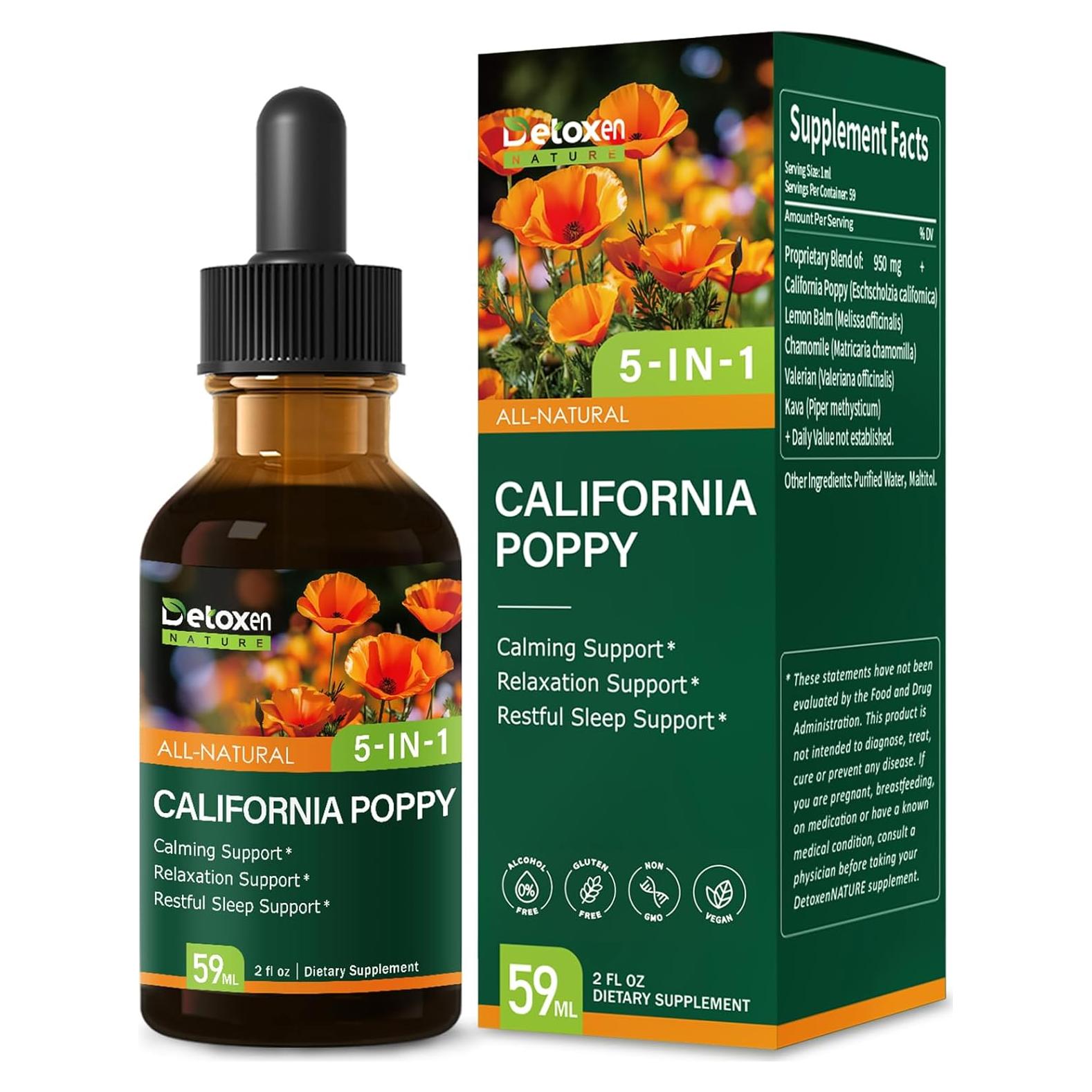 Extracto de Amapola de California DetoxenNATURE 60 ml