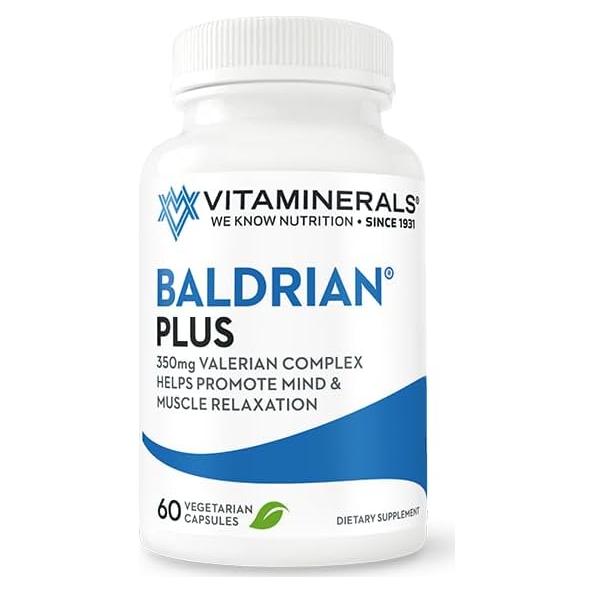 Baldrian Plus 350mg Vitaminerals - 60 Cápsulas Veganas
