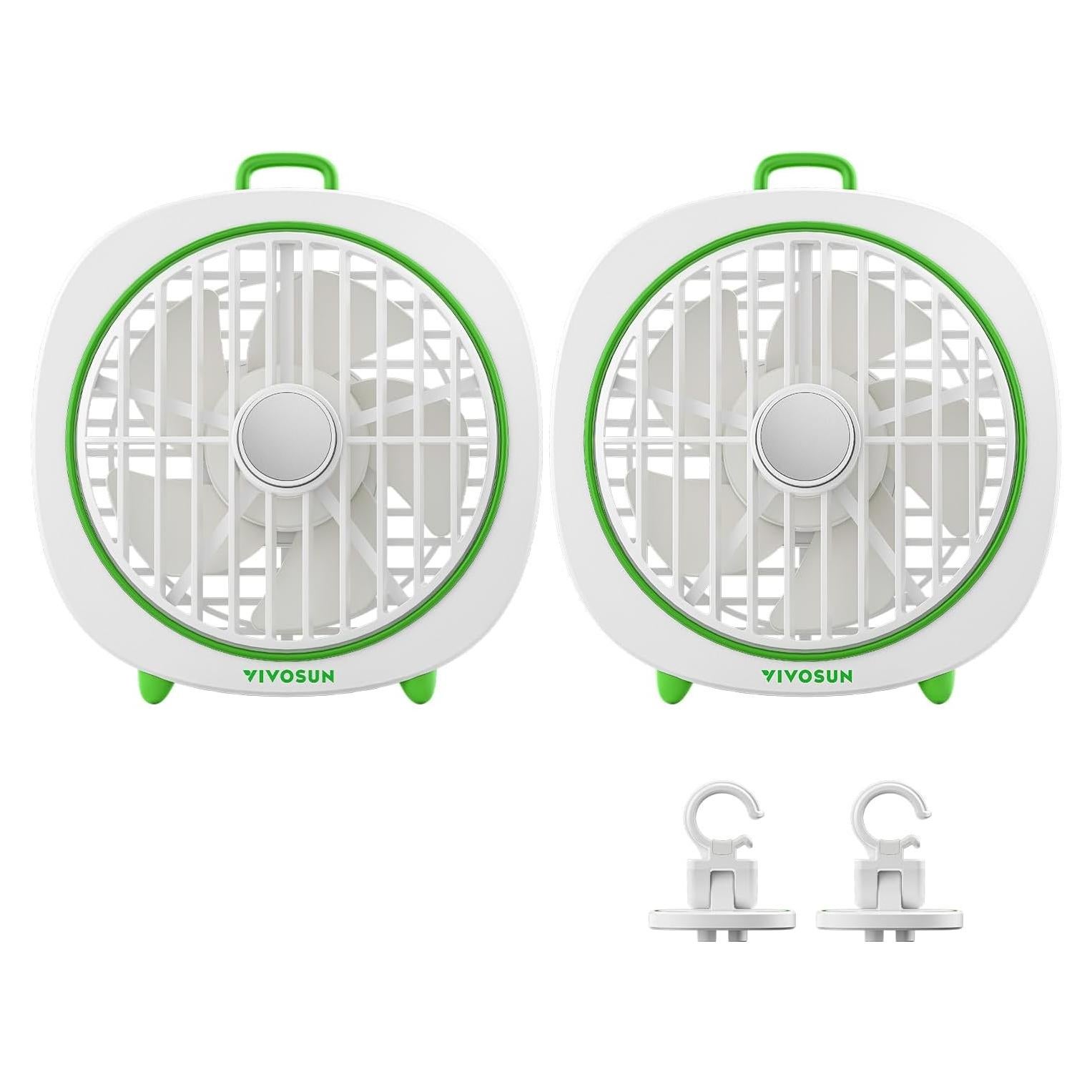 Ventilador de Clip VIVOSUN VSF-AWD4Wx2 4" Blanco 3 Velocidades