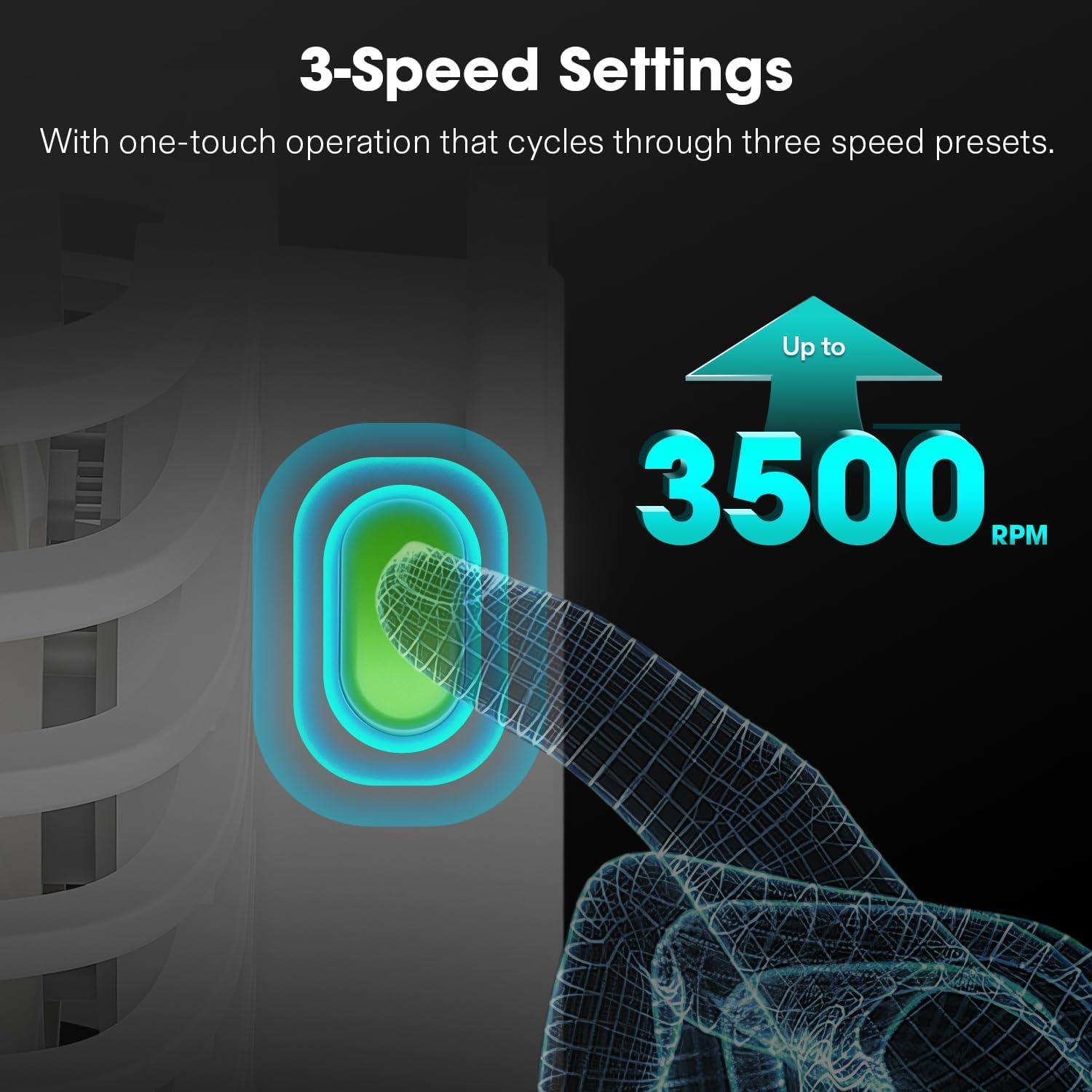 Ventilador de Clip VIVOSUN VSF-AWD4Wx2 4" Blanco 3 Velocidades