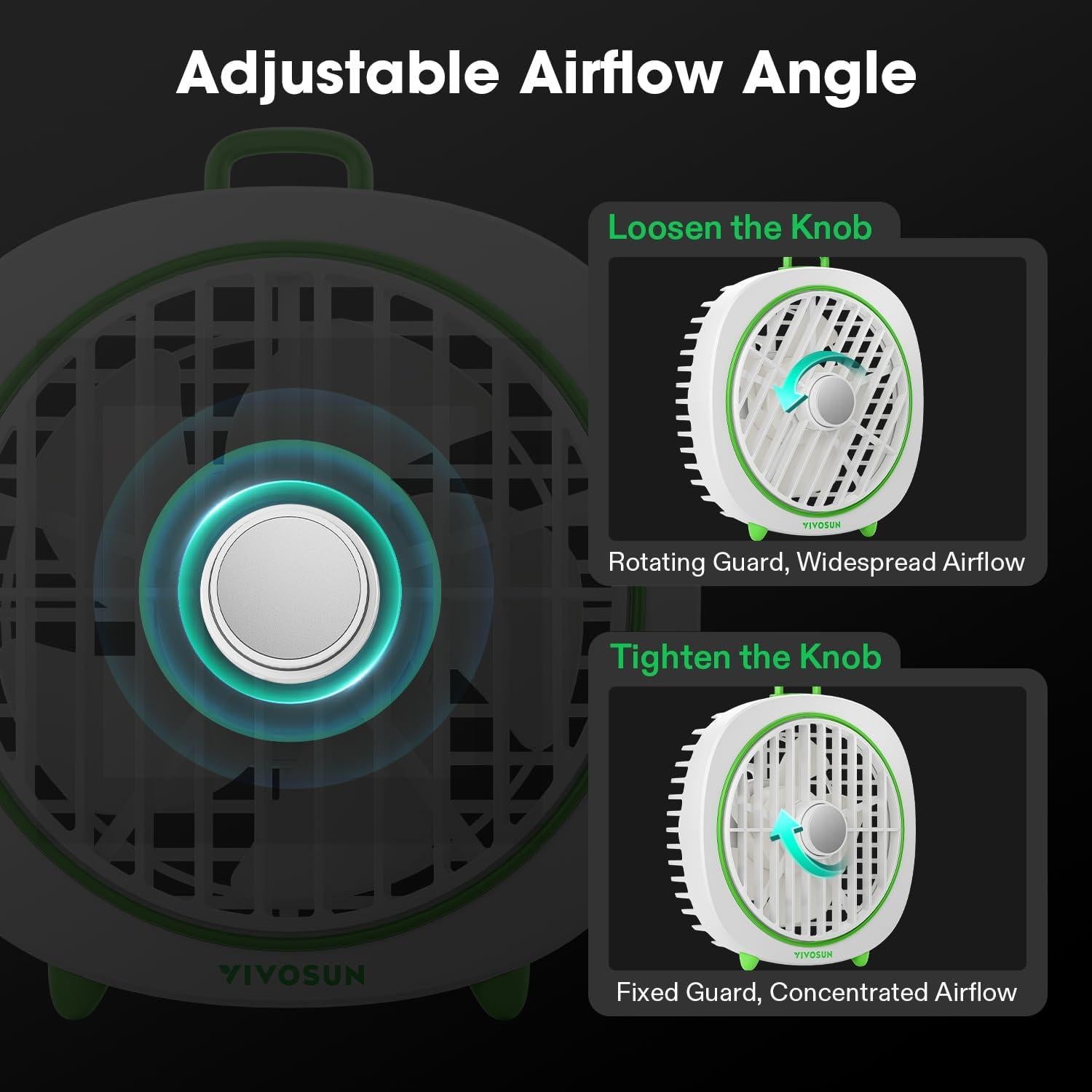 Ventilador de Clip VIVOSUN VSF-AWD4Wx2 4" Blanco 3 Velocidades