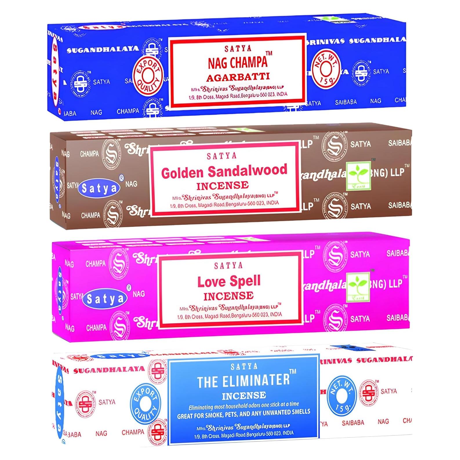 Varitas de Incienso Alaysom Salvia Blanca - Paquete de 4 Aromas