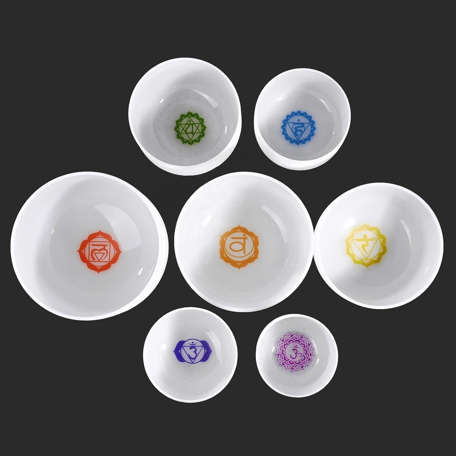 Juego de Cuencos Cantores de Cristal Hye-eun 7 Chakras 18-30 cm
