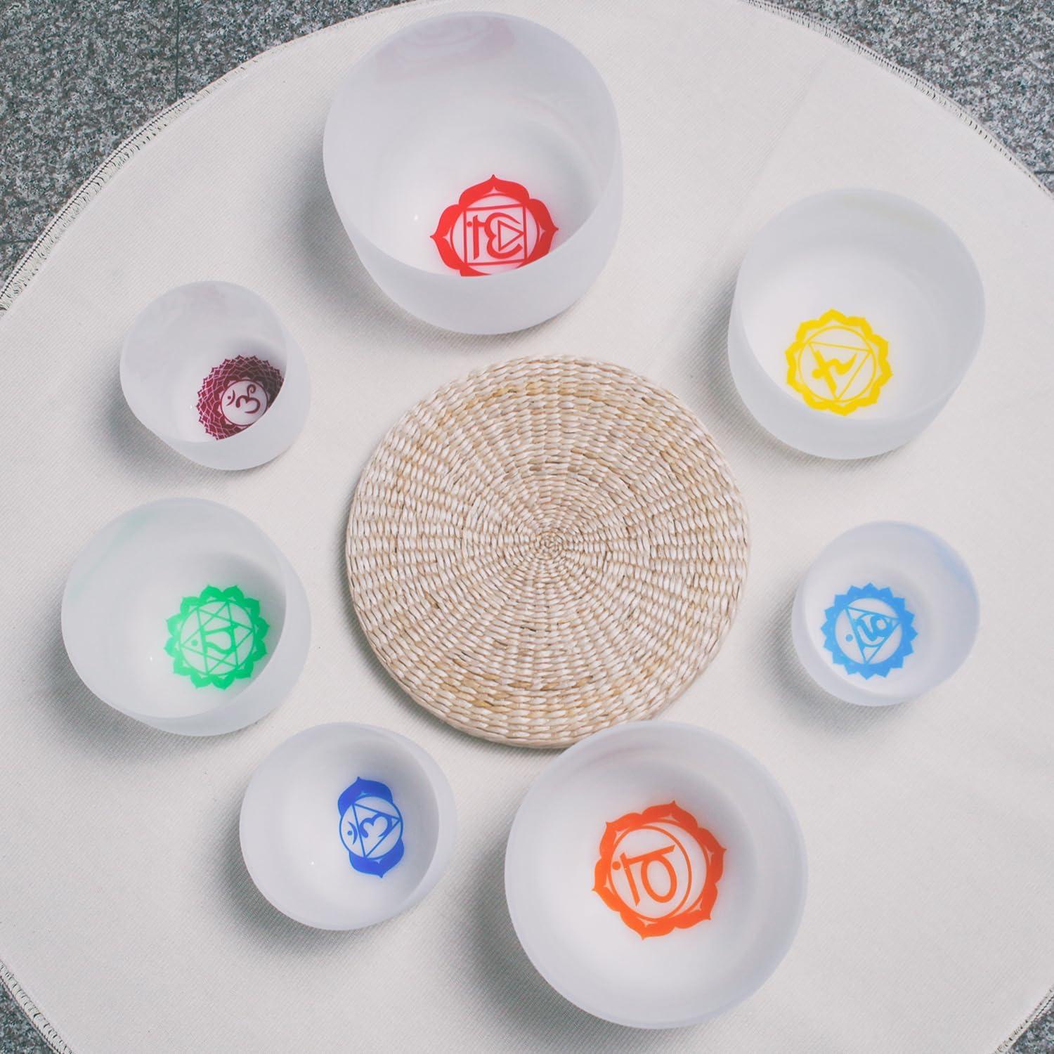 Juego de Cuencos Cantores de Cristal Hye-eun 7 Chakras 18-30 cm