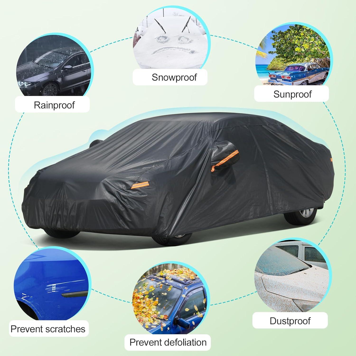 Funda para Coche SEAZEN 7 Capas Impermeable hasta 508 cm