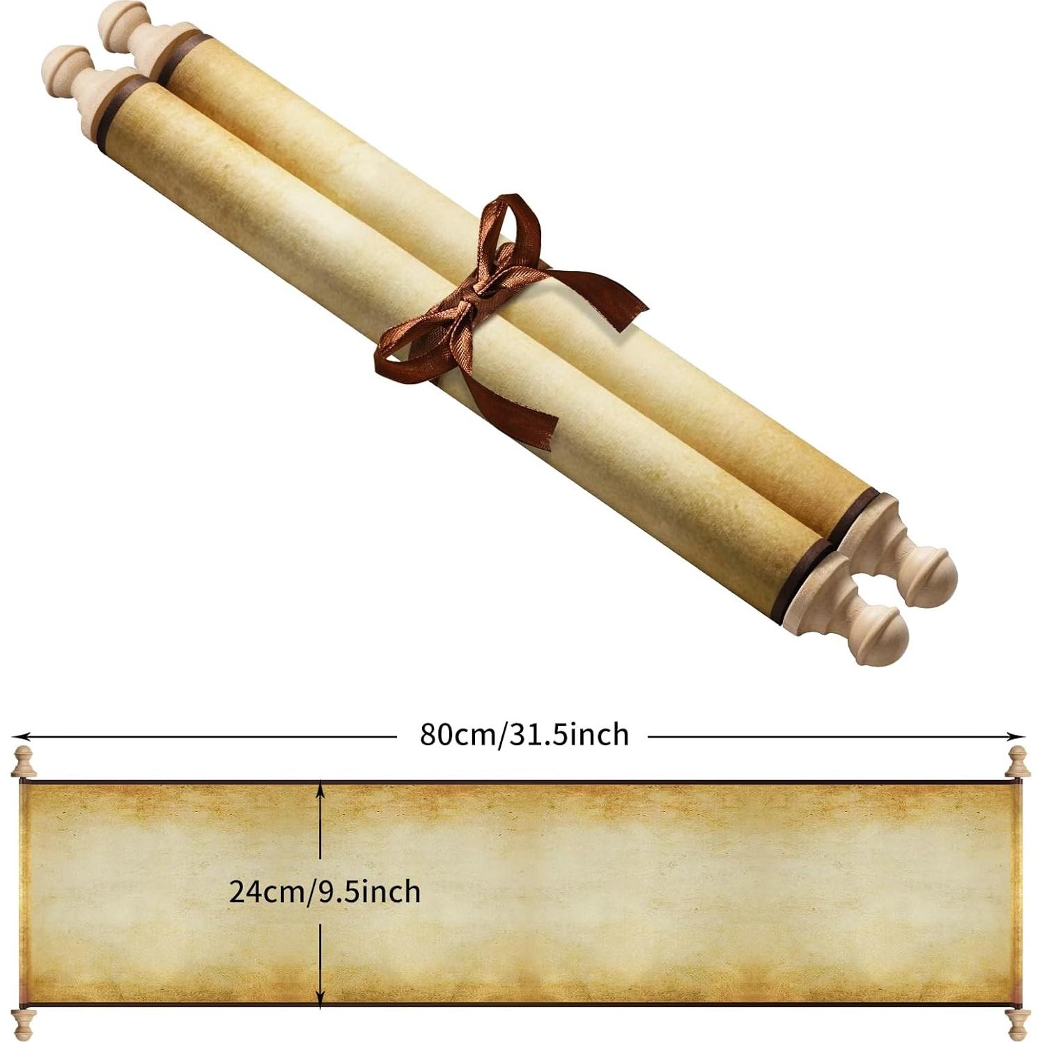 2 PCS Papel de Pergamino Blanco Makevivi 24.1x80 cm Vintage