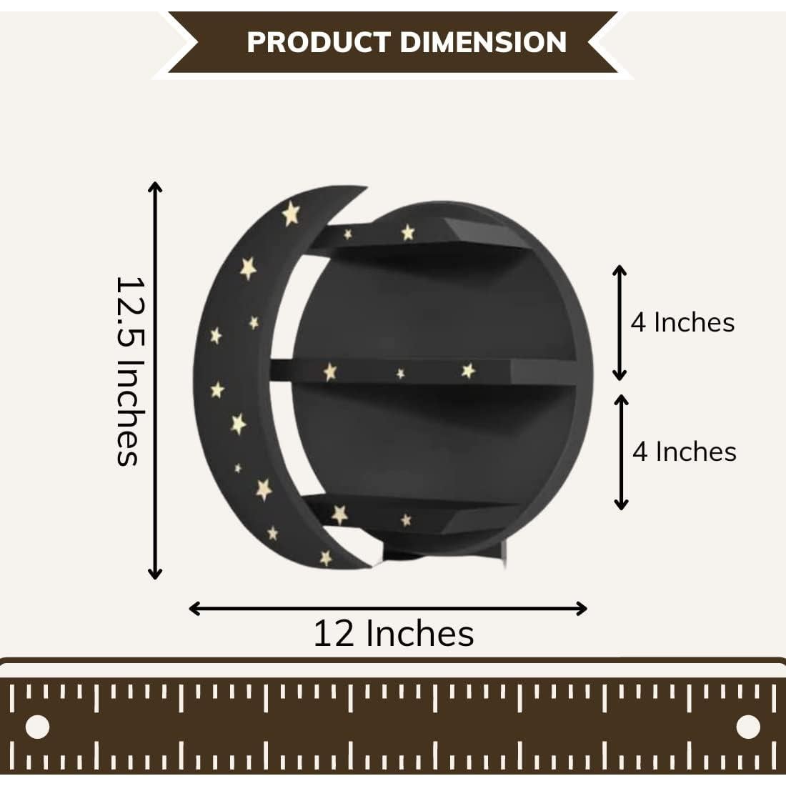 Estante Luna Negra MMOBILITY para Cristales y Decoración