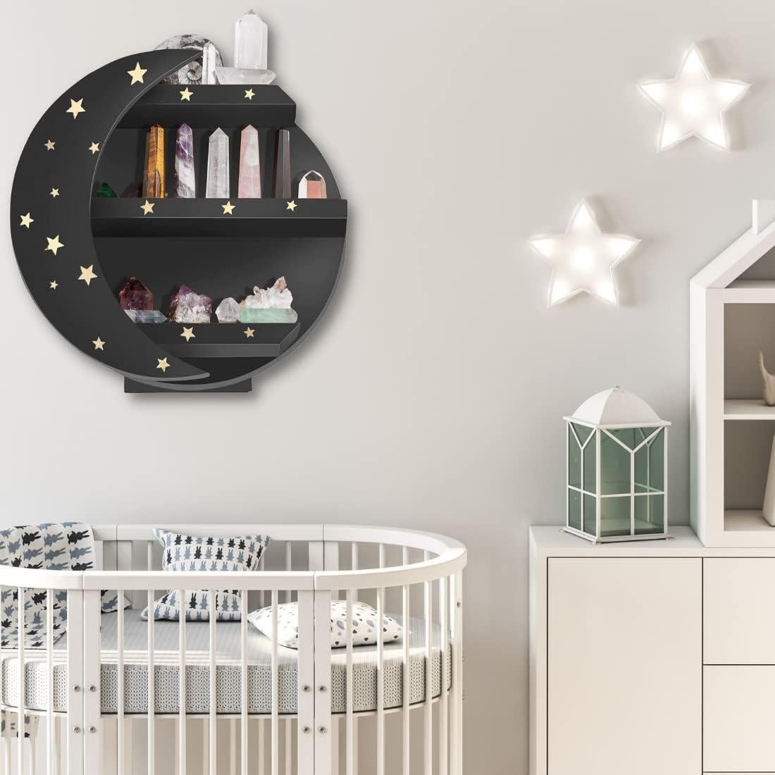 Estante Luna Negra MMOBILITY para Cristales y Decoración