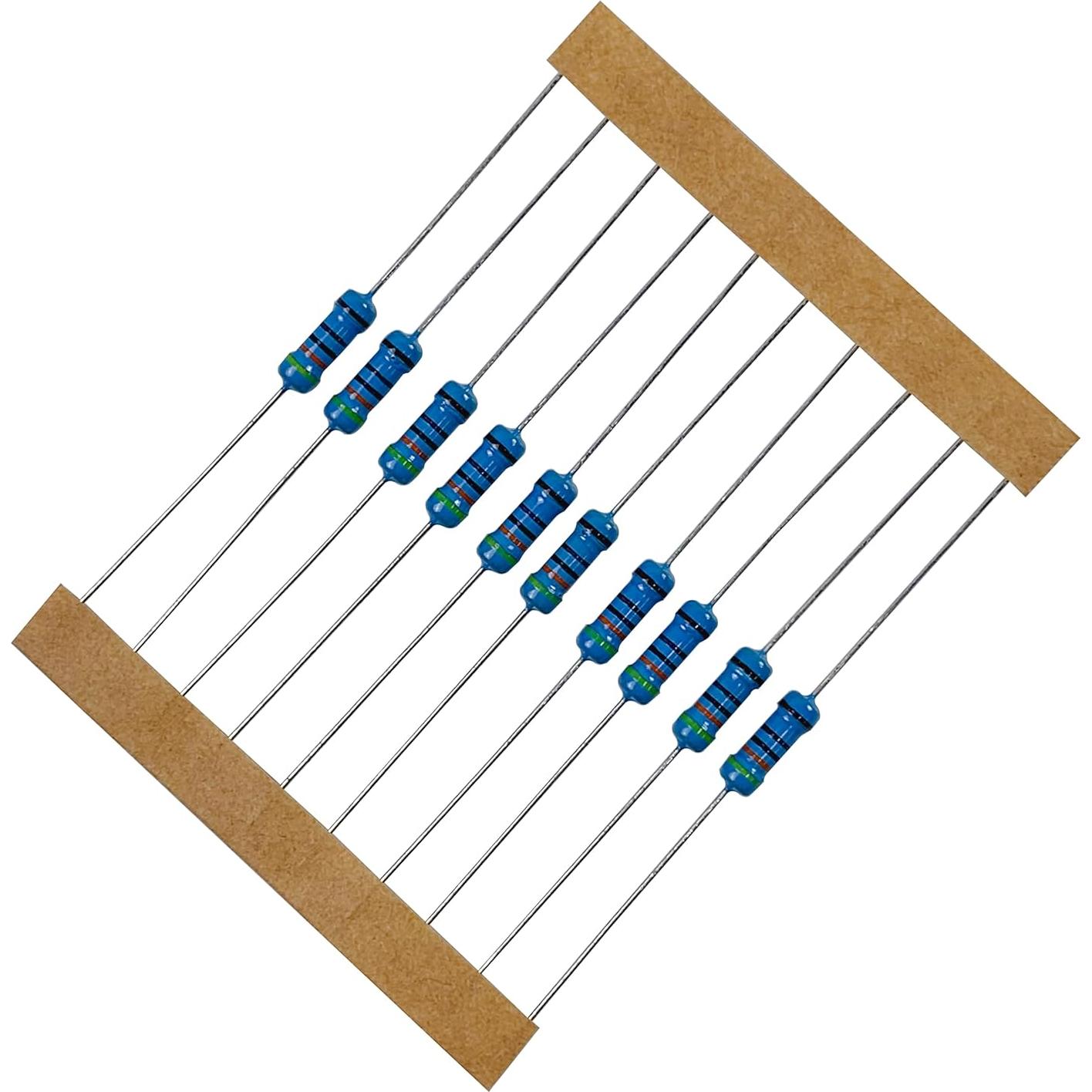 Kit de Resistores PANMILED 150 Valores 1500 Piezas 1/2W 1%