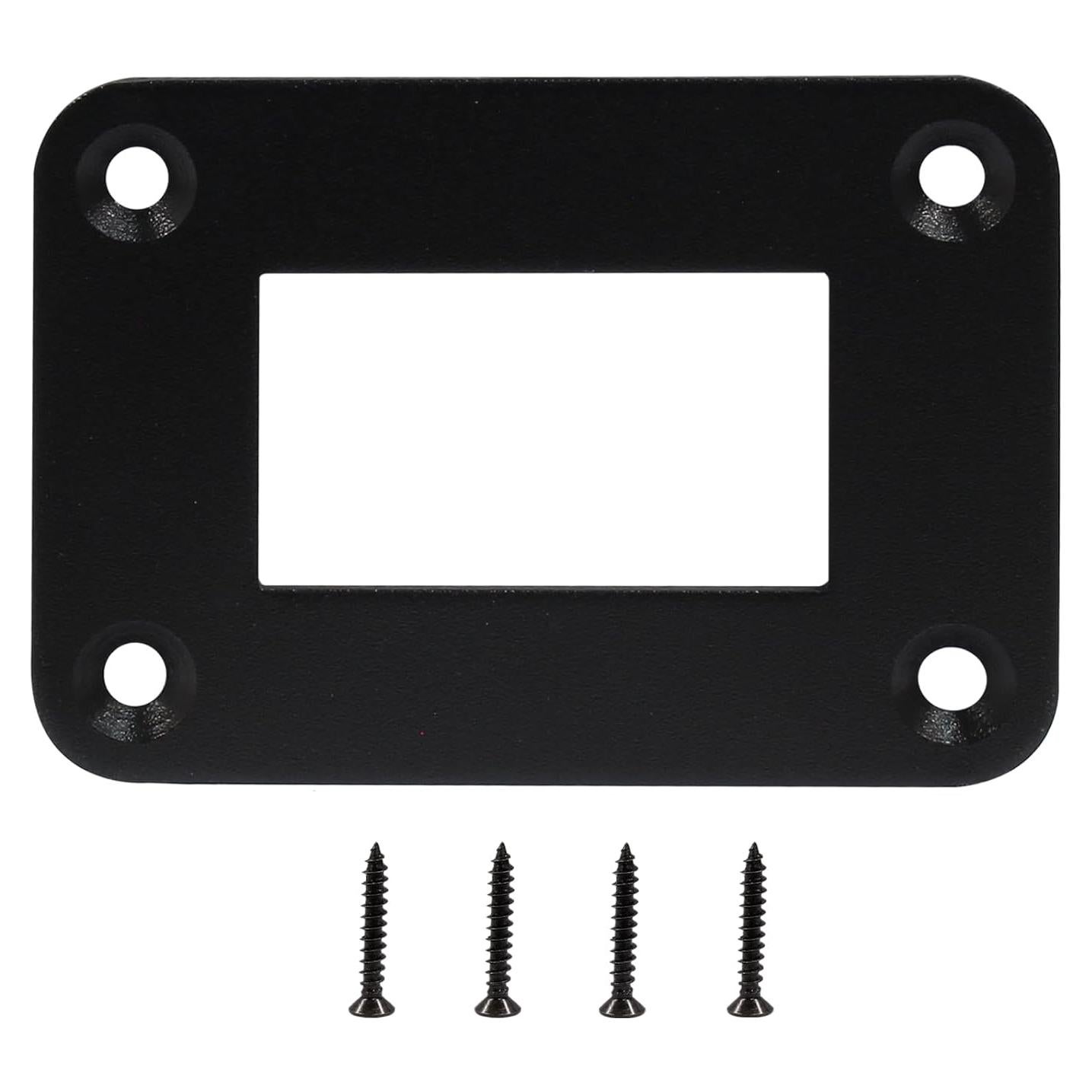 Cubierta de Interruptor Rocker BokWin Negra 48x68mm Aluminio