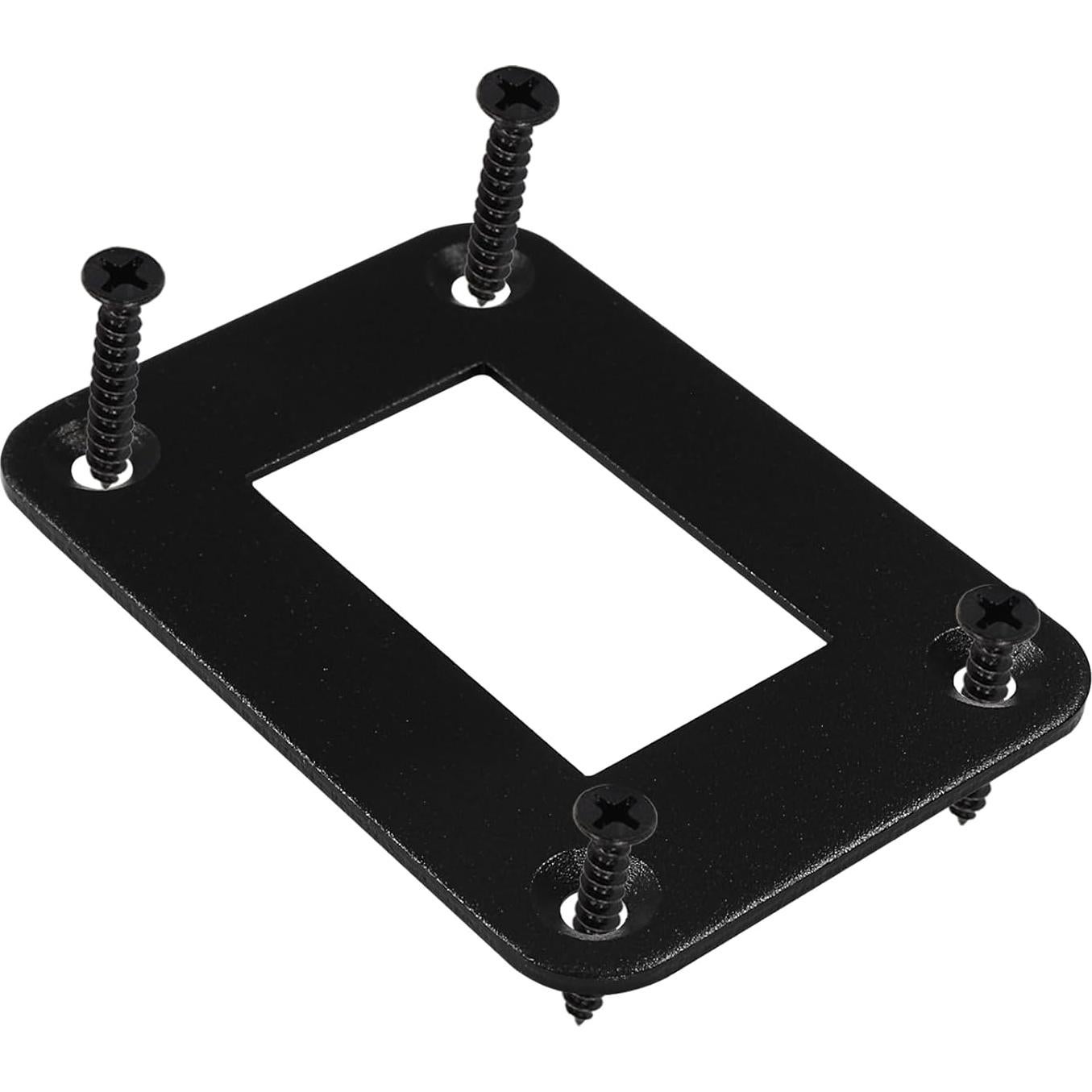 Cubierta de Interruptor Rocker BokWin Negra 48x68mm Aluminio