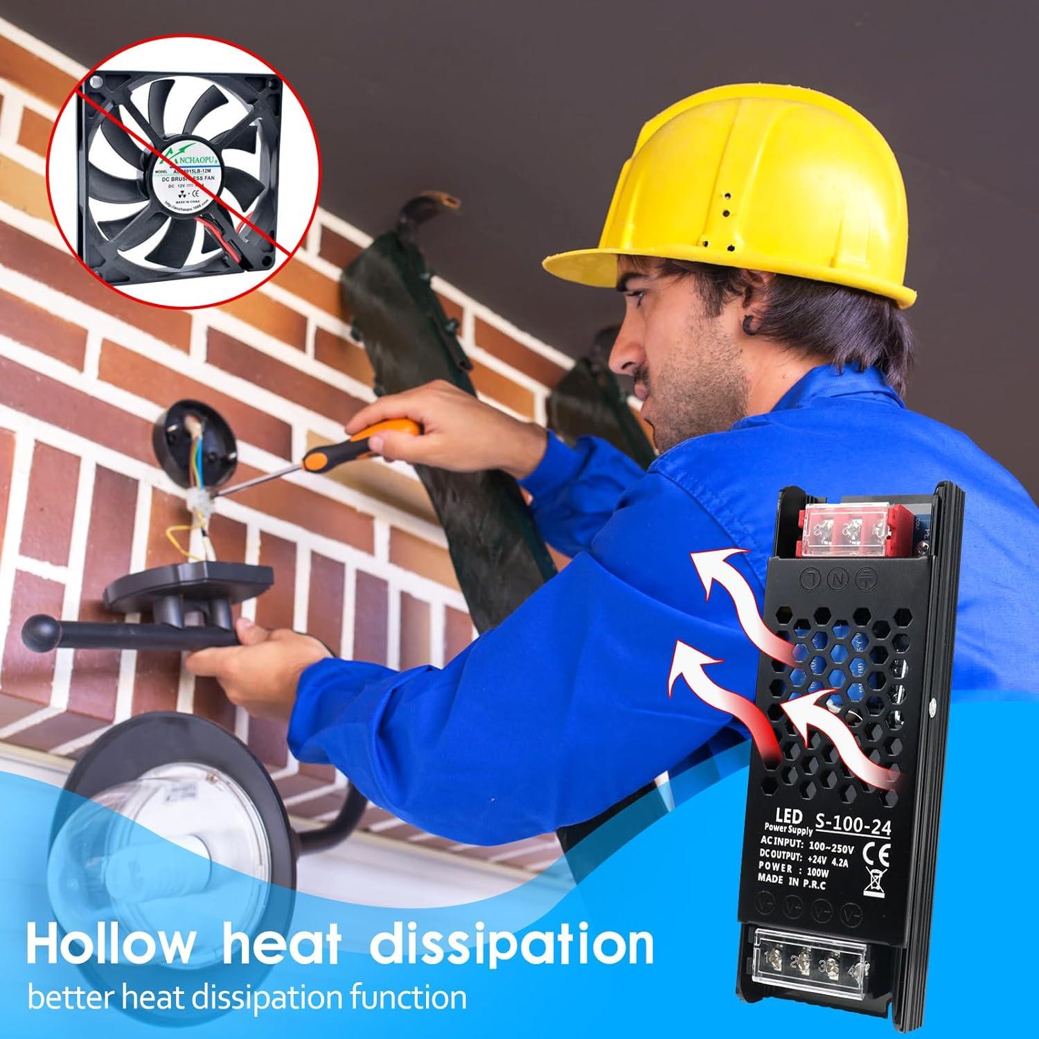 Fuente de Alimentación DC 24V 100W inShareplus Regulada