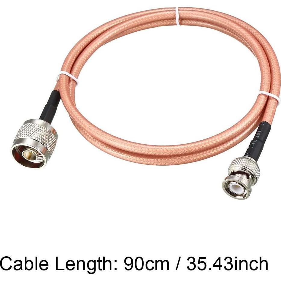 Cable Coaxial RG-142 uxcell Macho N a Macho BNC 90cm
