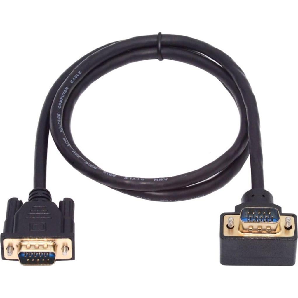 Cable VGA Chenyang 1.0M Macho a Macho 1080P Ángulo 90°