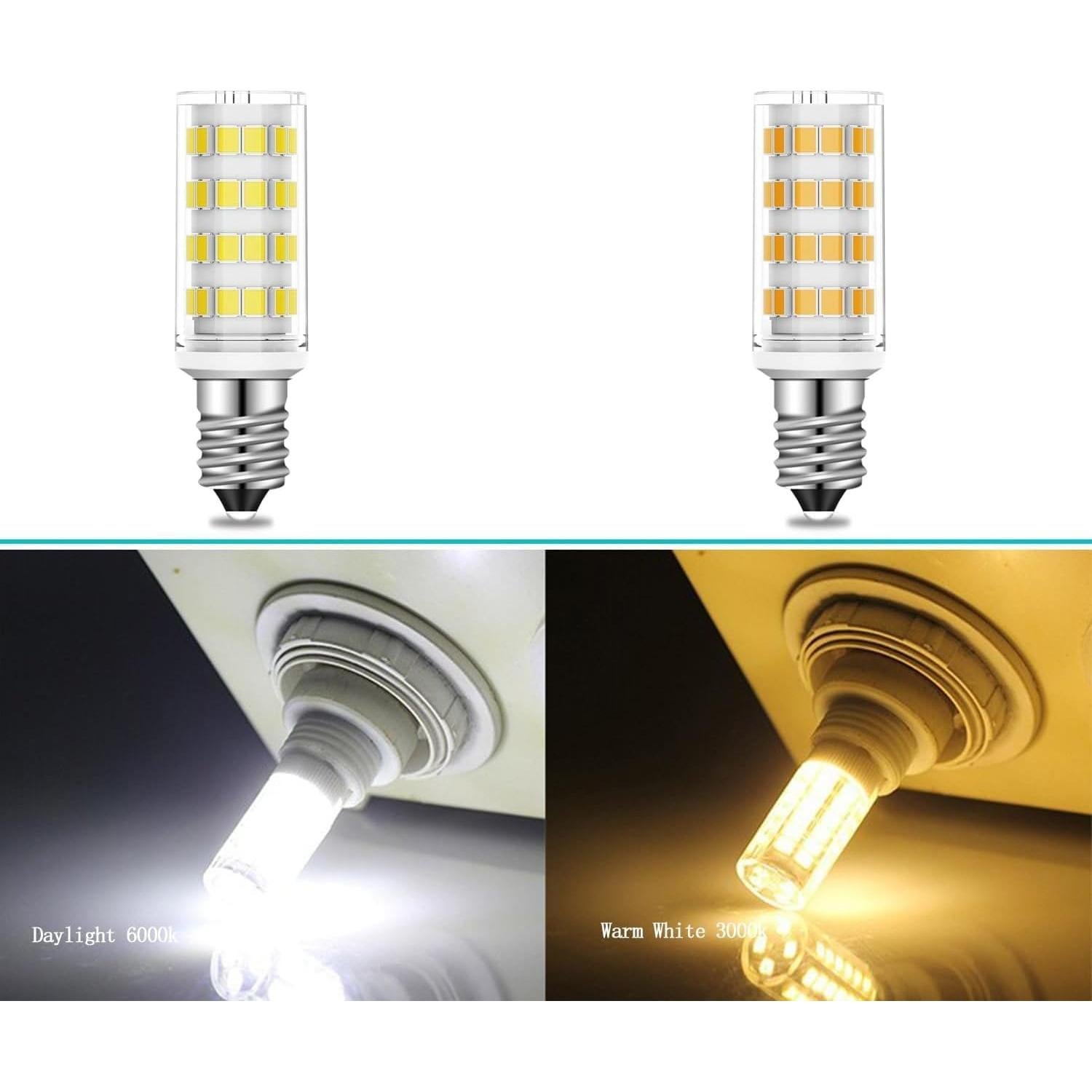 Bombilla LED E14 Regulable 4W 400LM Blanco Cálido 5Pcs