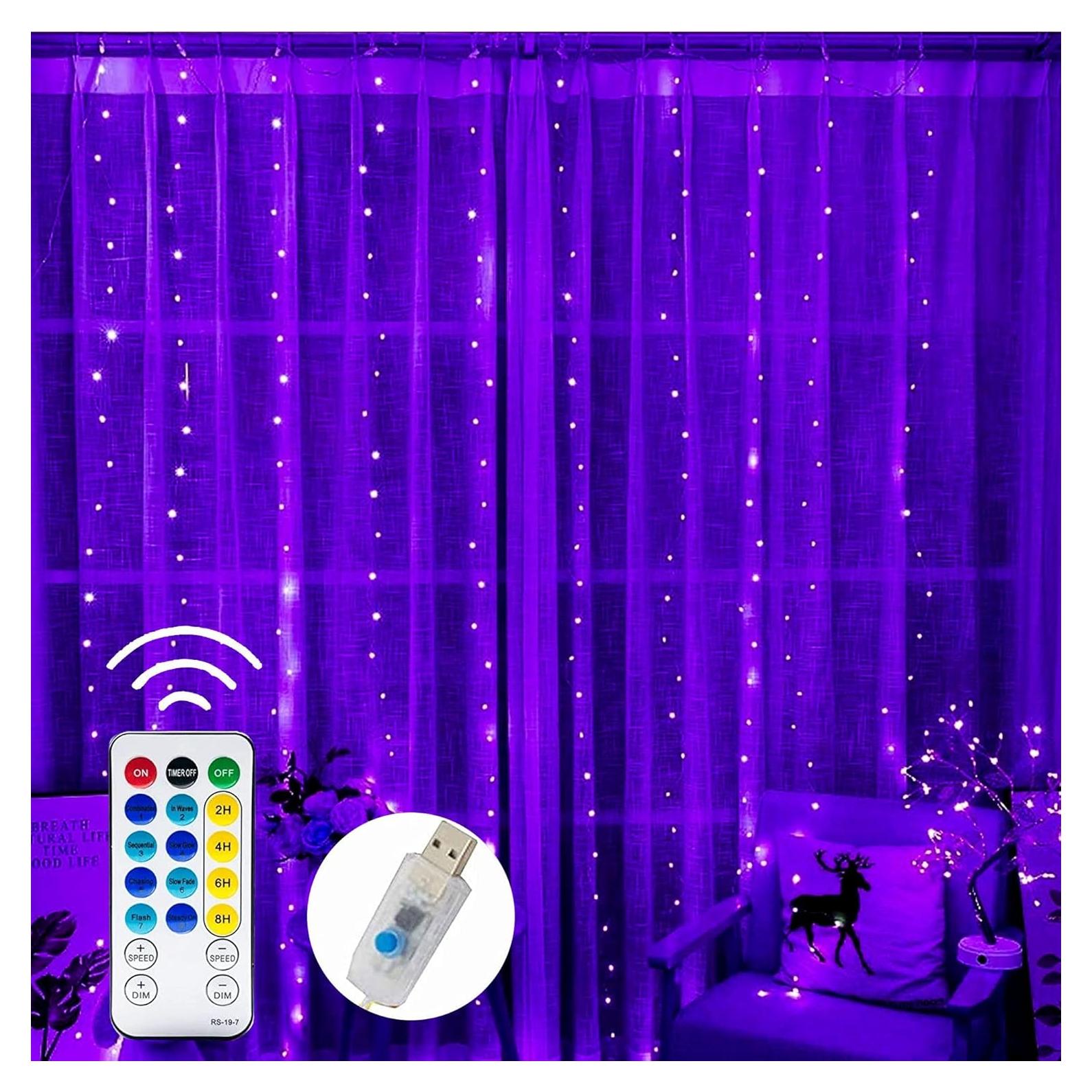 Luces de Cuerda LED Dazzle 300 luces 2.97m USB Impermeables