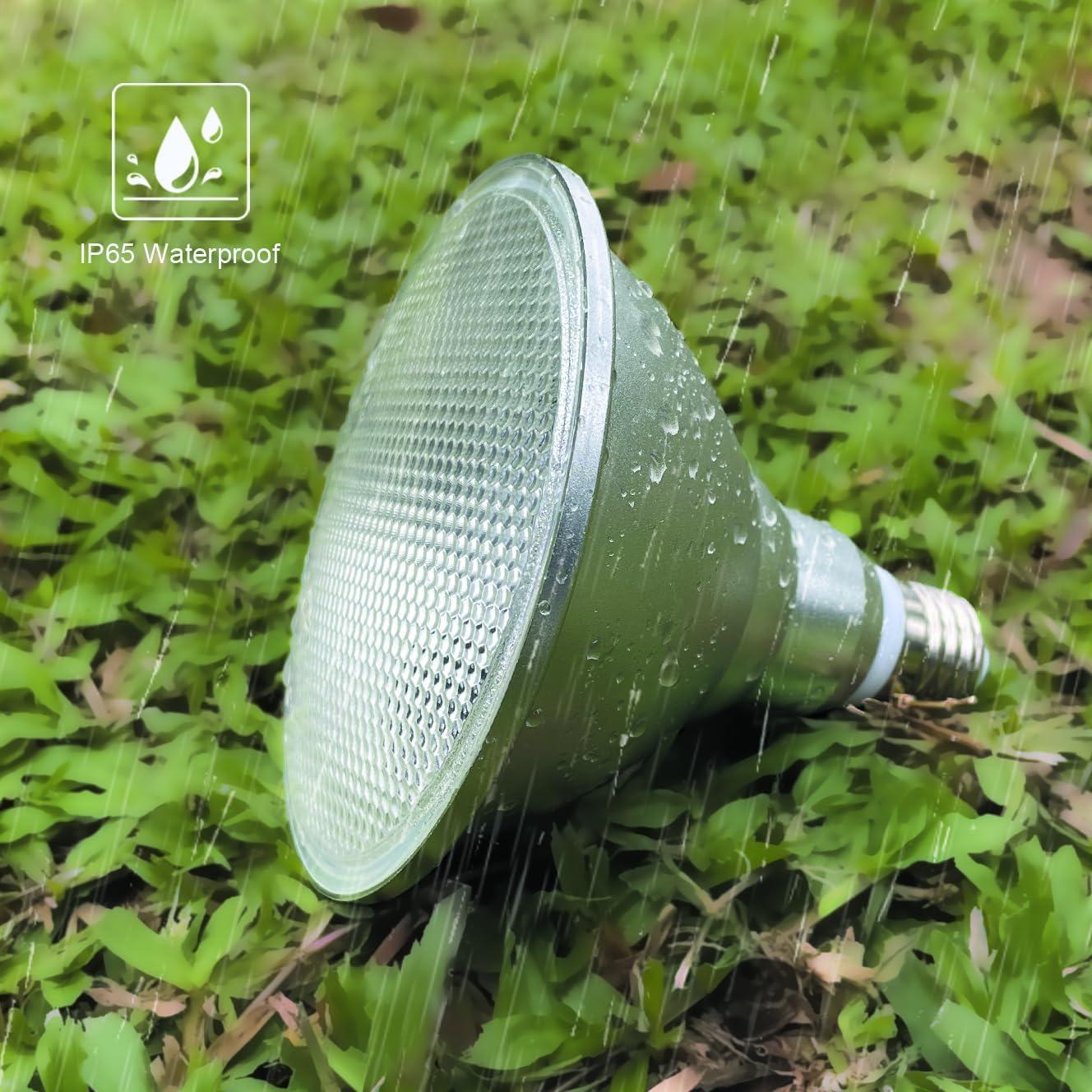 Bombilla LED Par38 30W E26 RGB y Blanco Cálido con Control Remoto