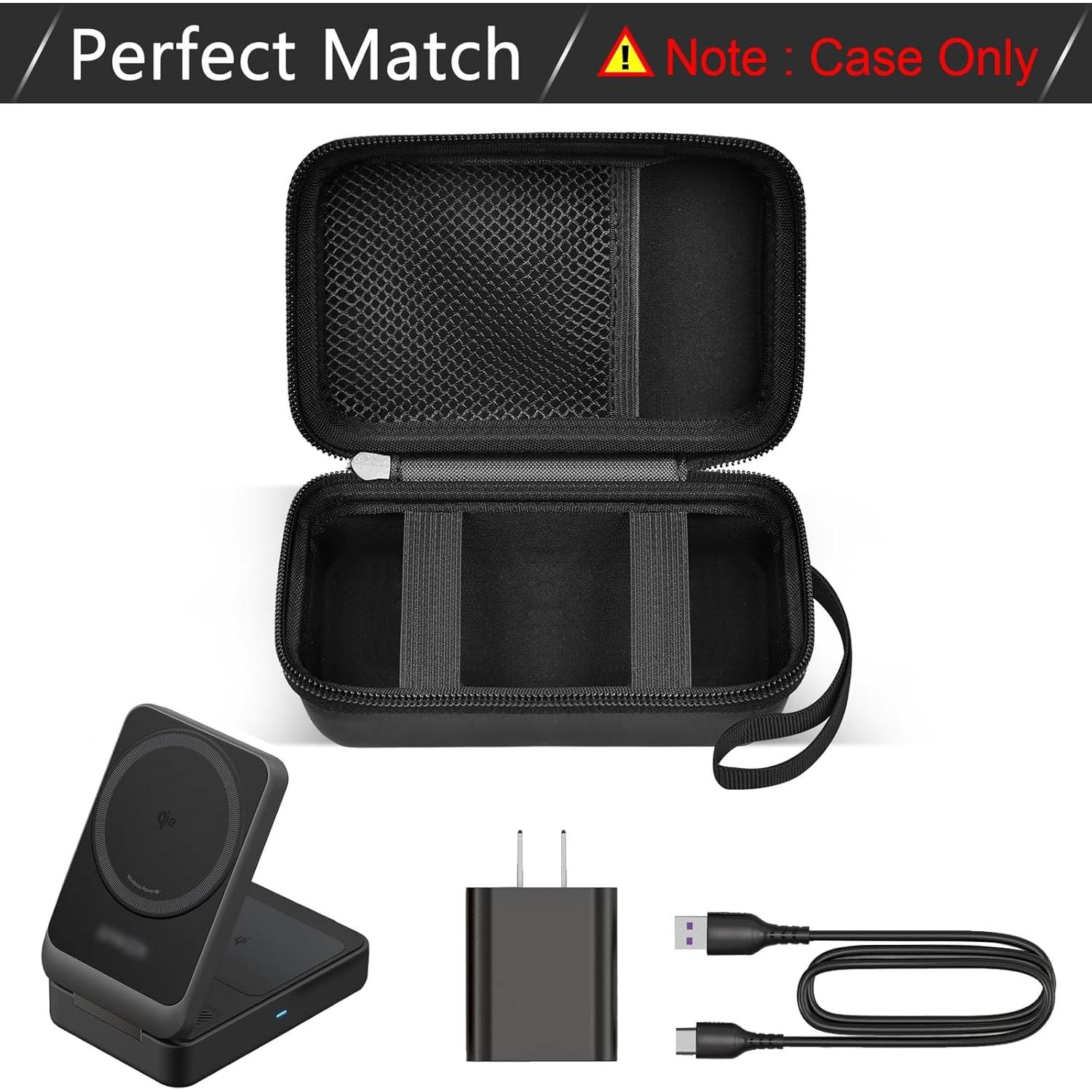 Funda de Carga Inalámbrica Anker MagGo 3-en-1 Negra