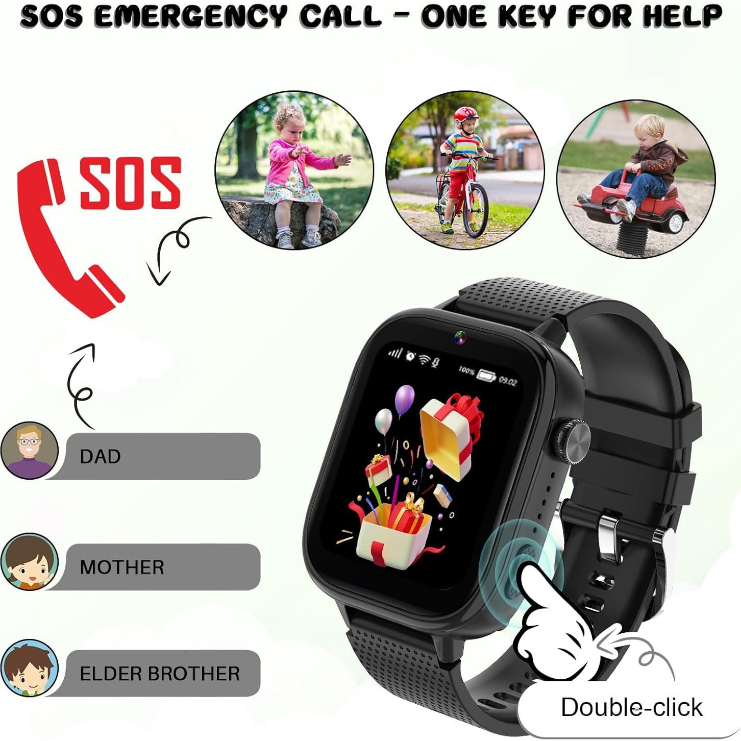 Reloj Inteligente OKYUK para Niños 4G con SIM y Juegos