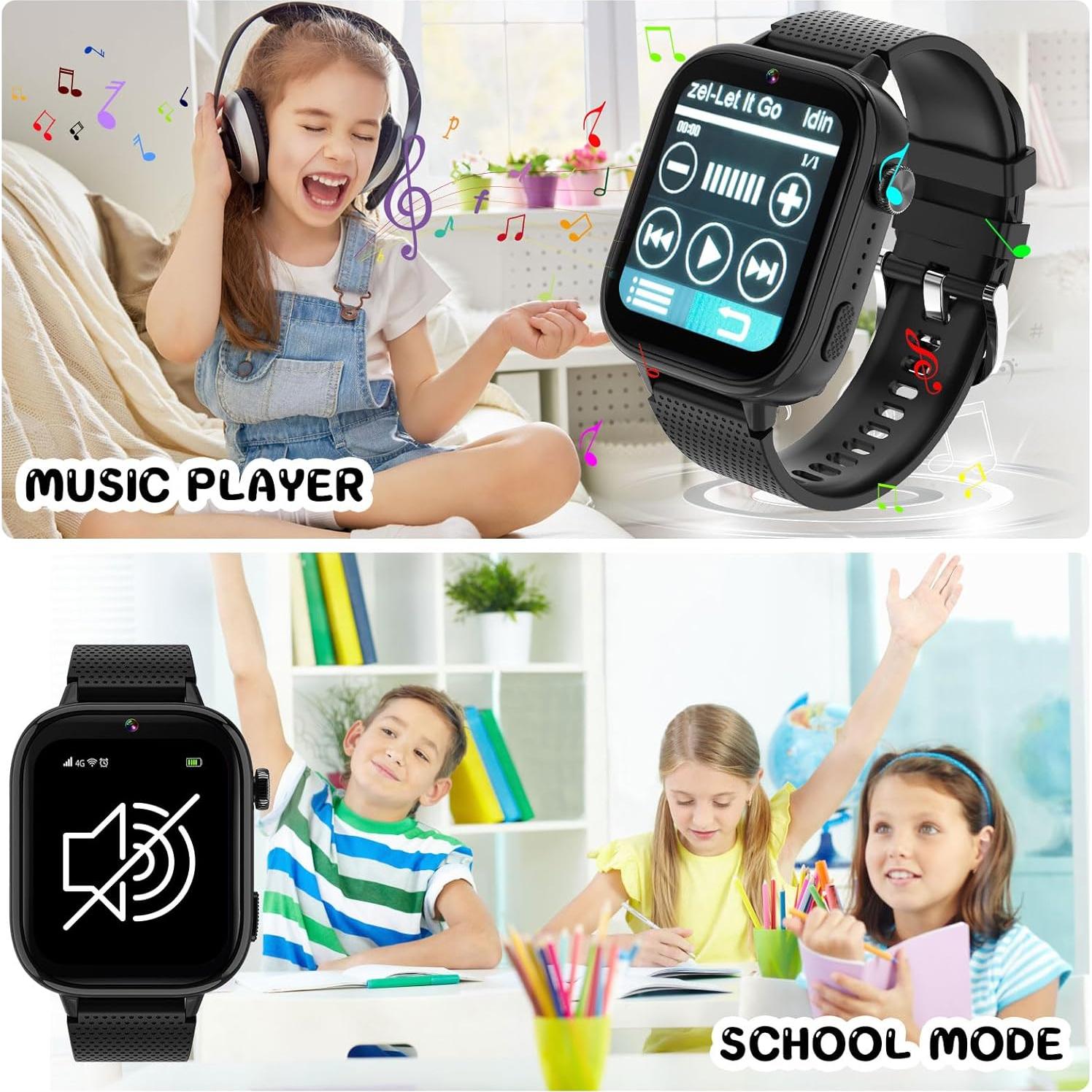 Reloj Inteligente OKYUK para Niños 4G con SIM y Juegos