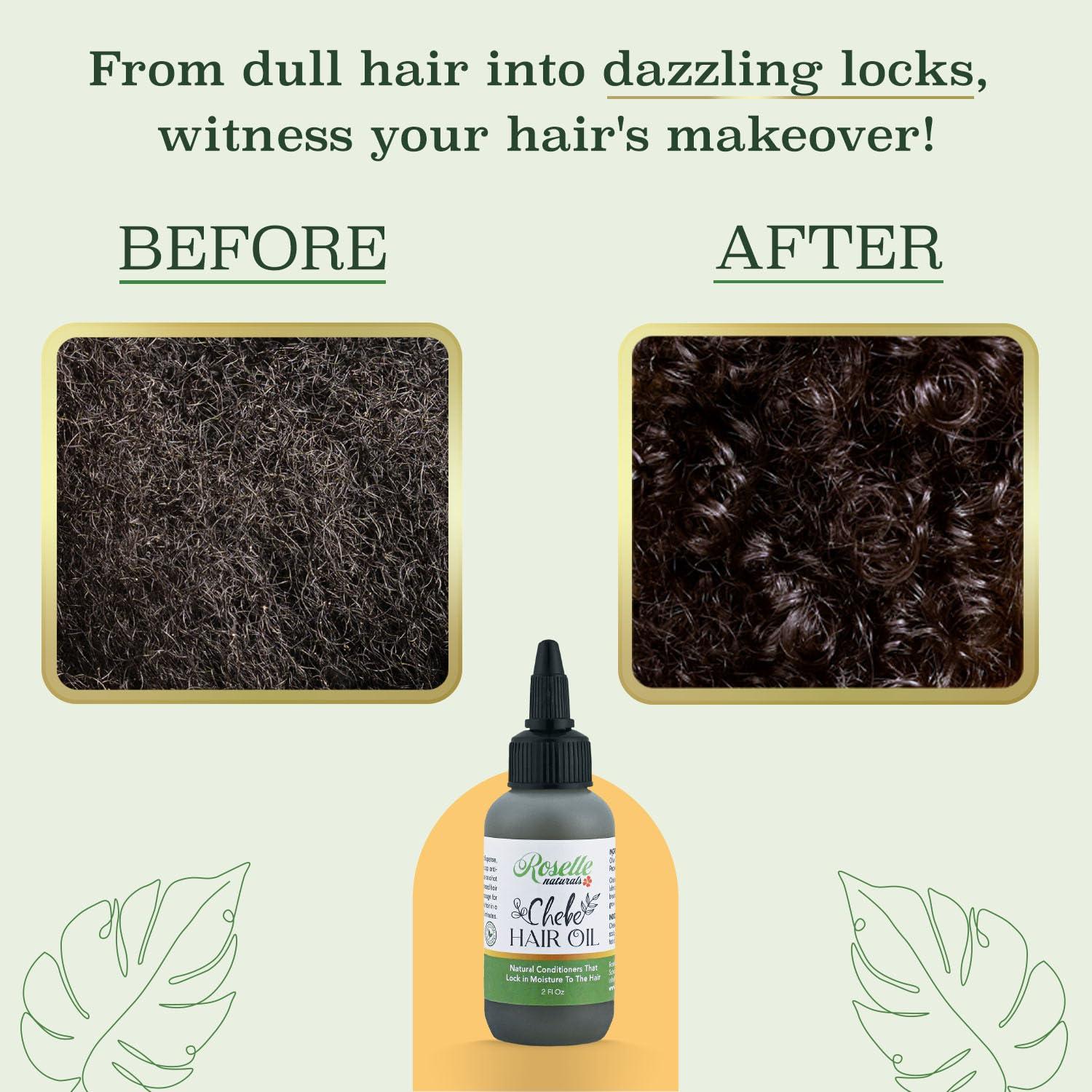 Aceite de Chebe Roselle Naturals 60 ml - Crecimiento Cabello Fuerte